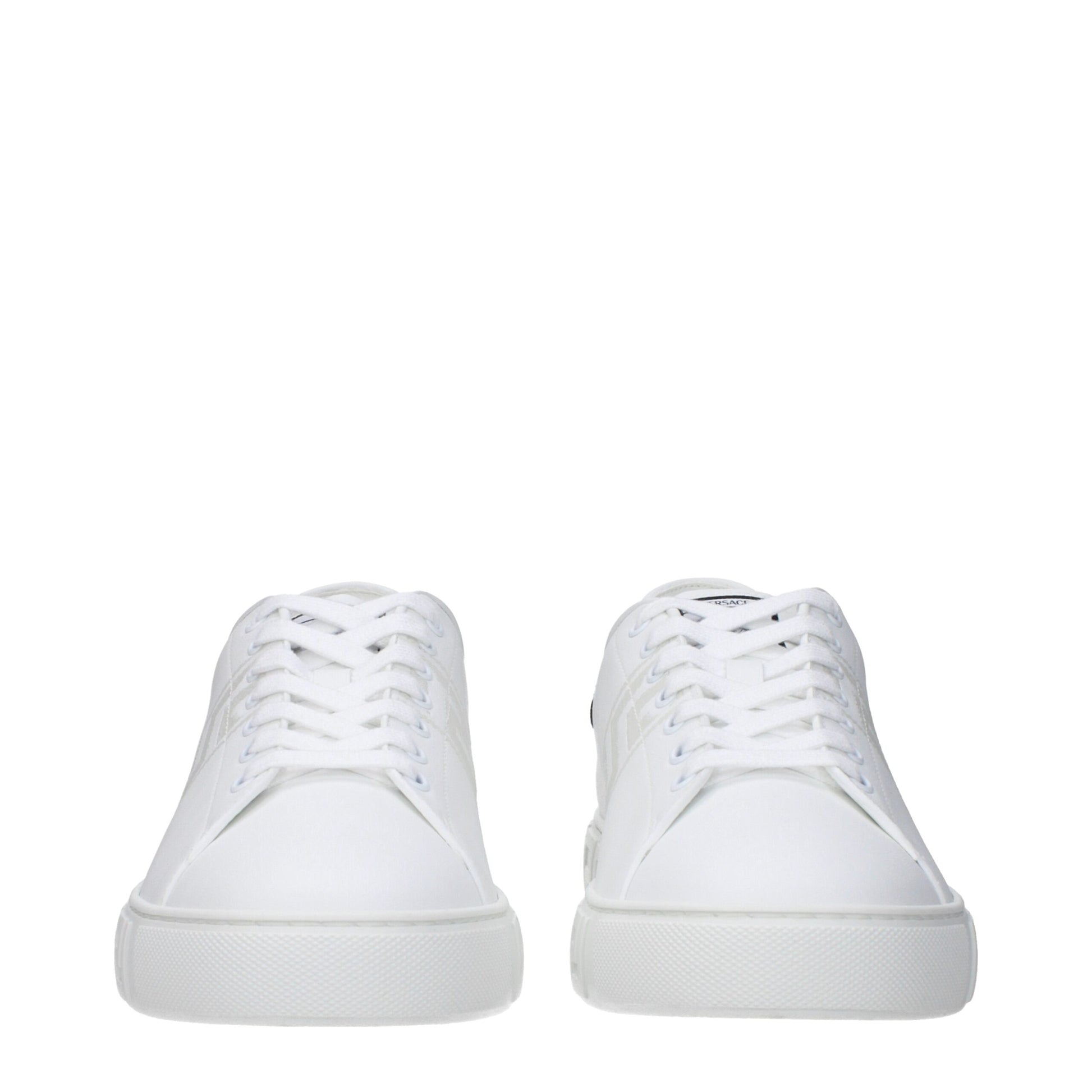 Versace White Low Top Sneakers for Men detail view