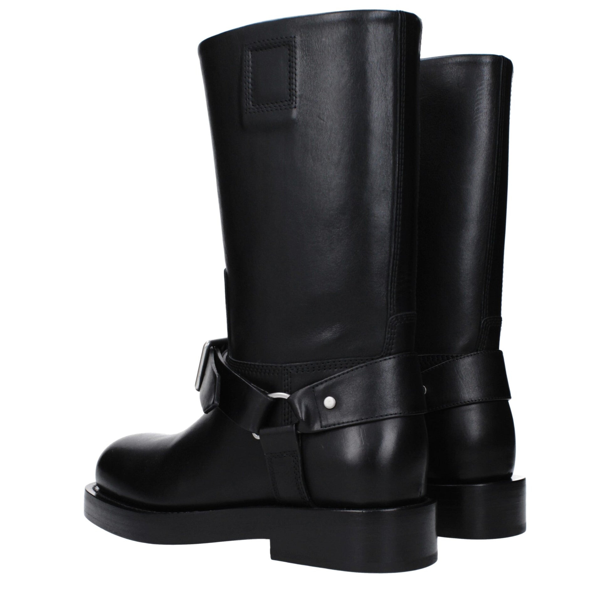 Burberry Black Boots for Women side view