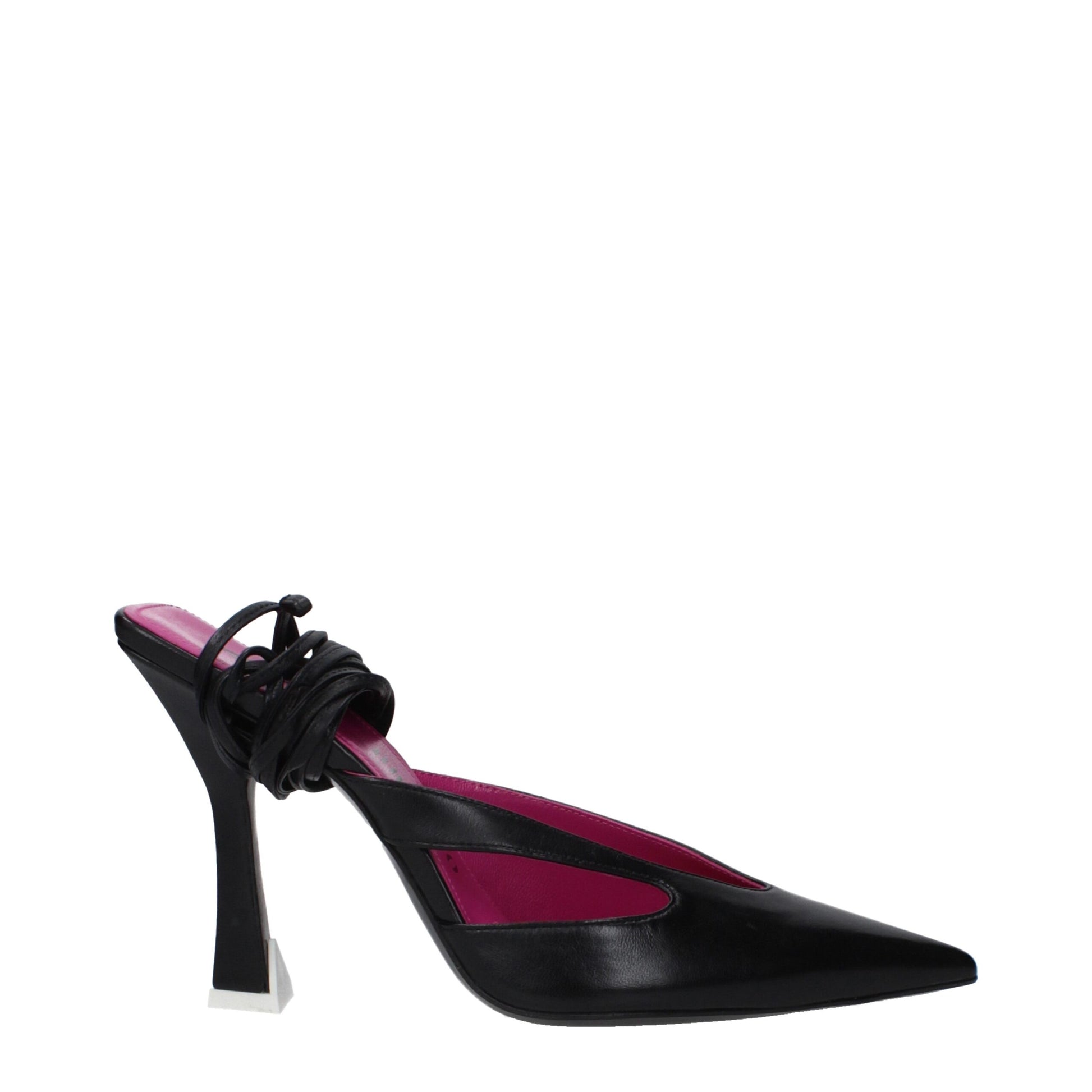 The Attico Black Stiletto Heels for Women