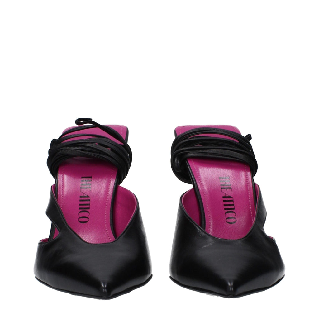 The Attico Black Stiletto Heels for Women detail view