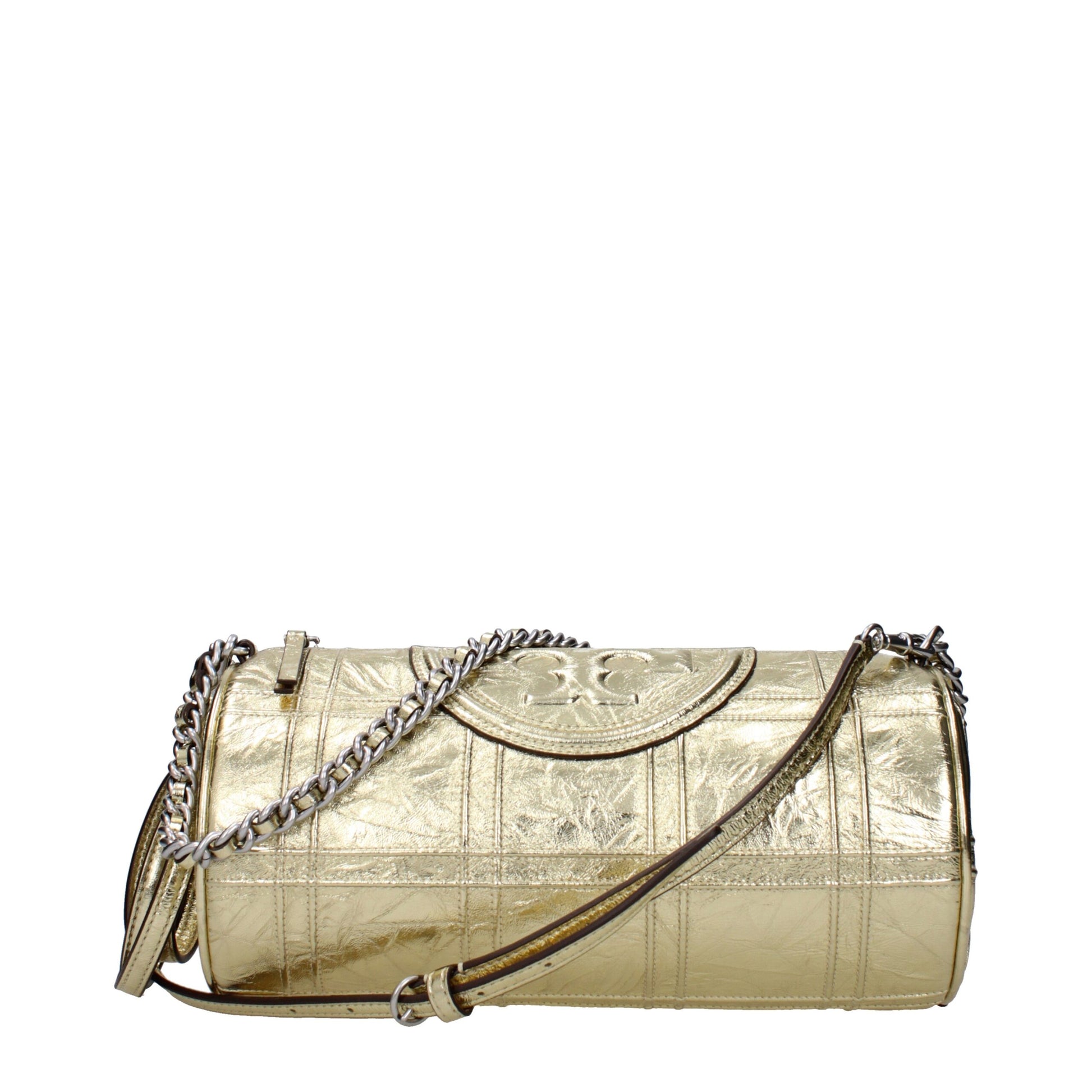 Sac bandoulière en cuir doré Tory Burch