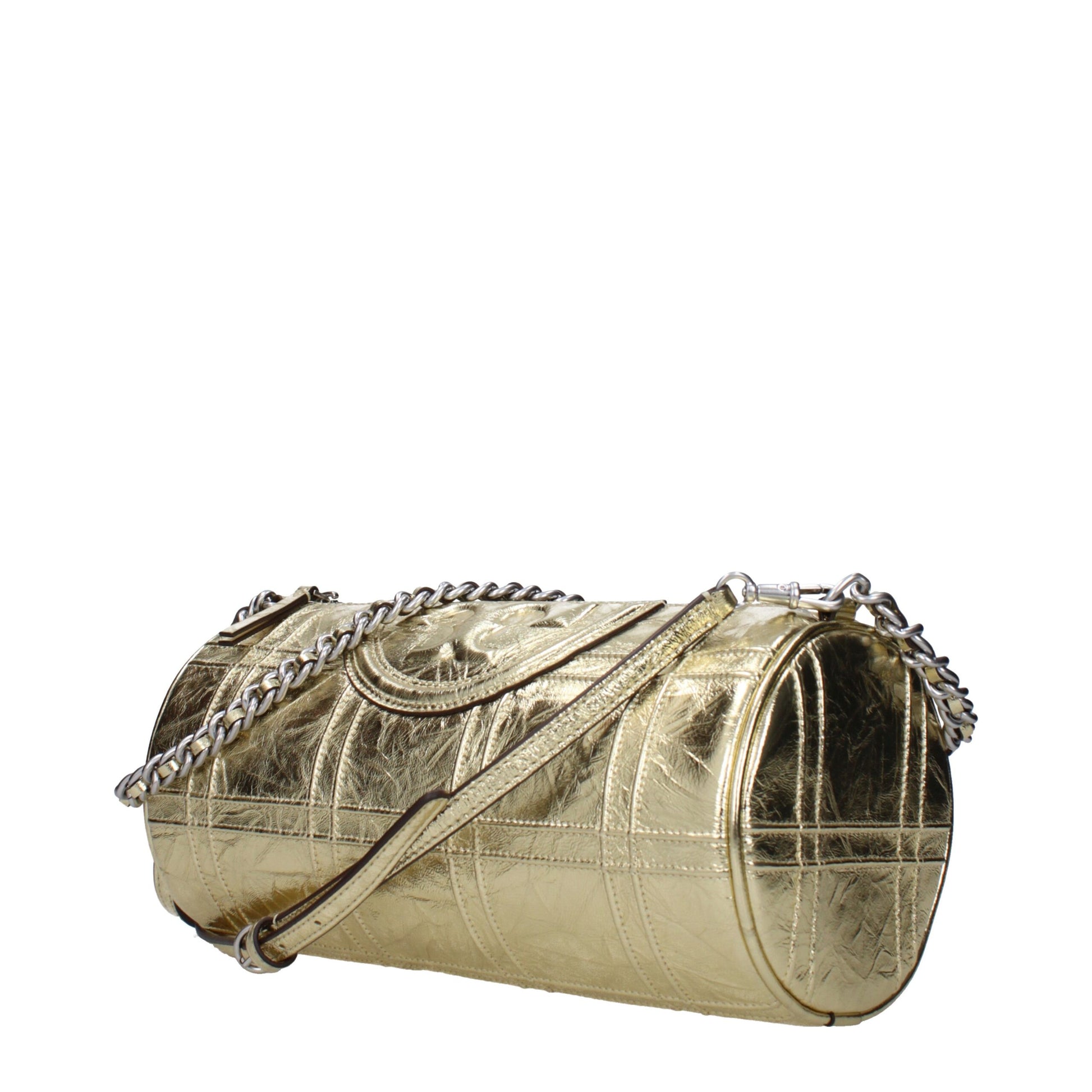 Sac bandoulière en cuir doré Tory Burch