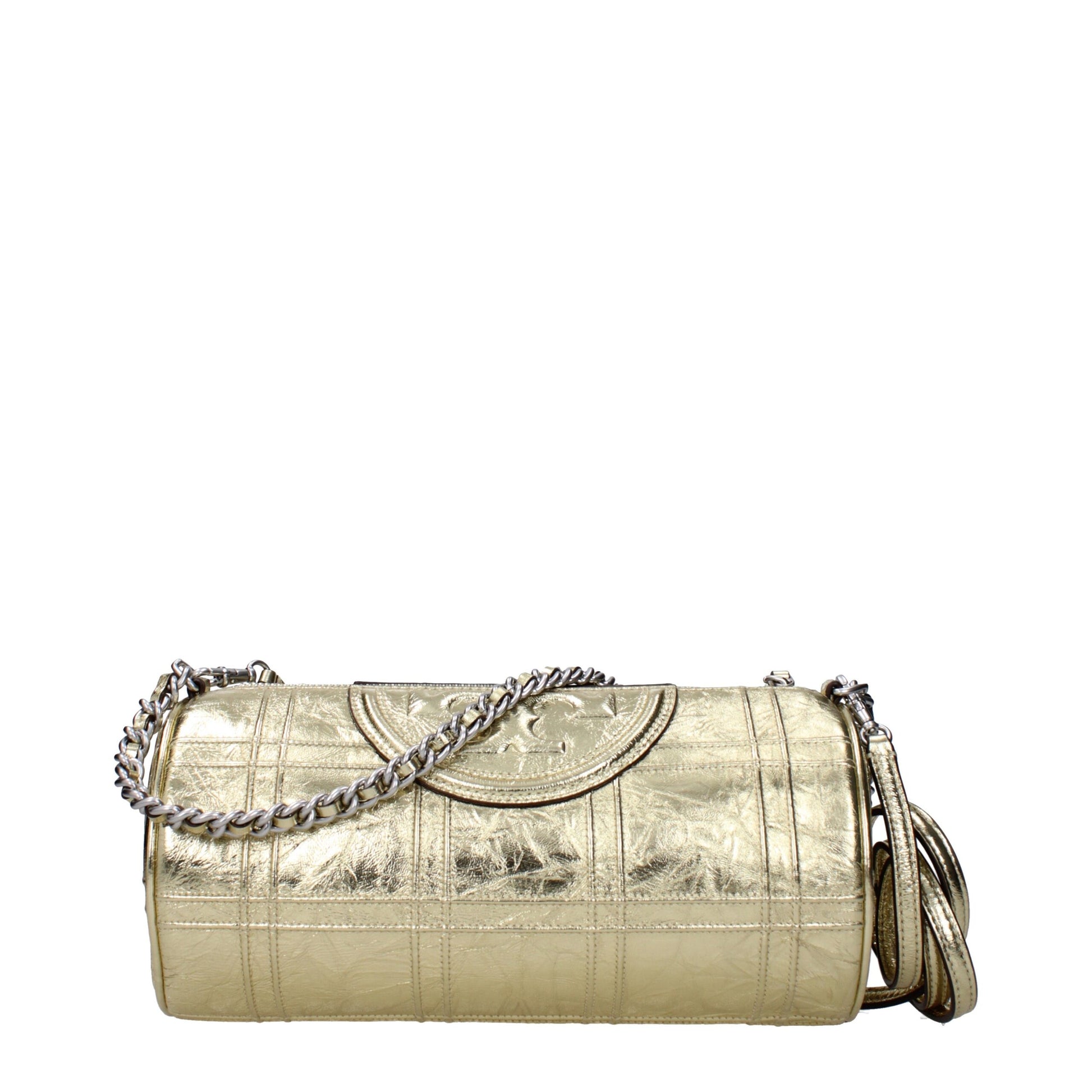 Sac bandoulière en cuir doré Tory Burch