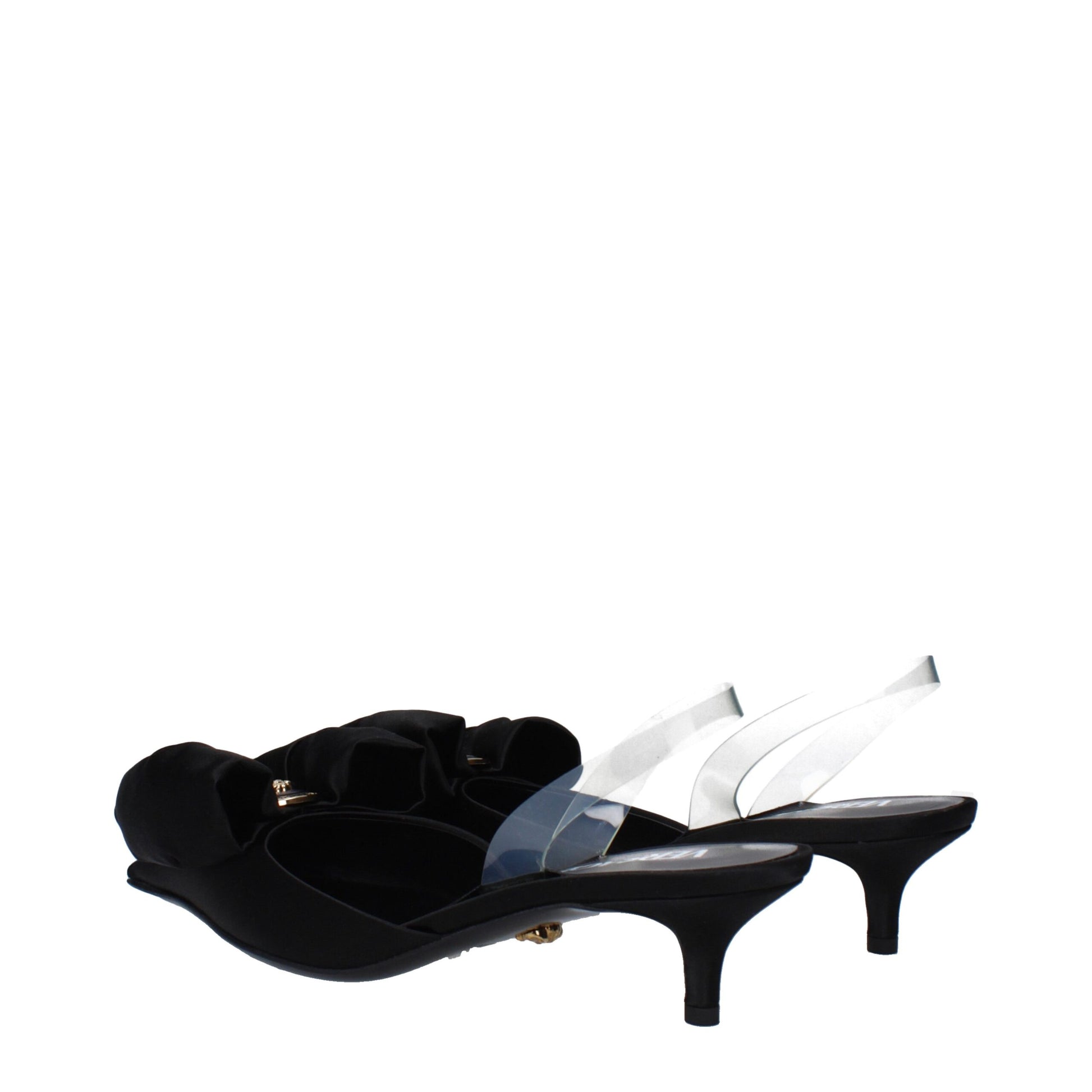 Versace Black Flat for Women side view