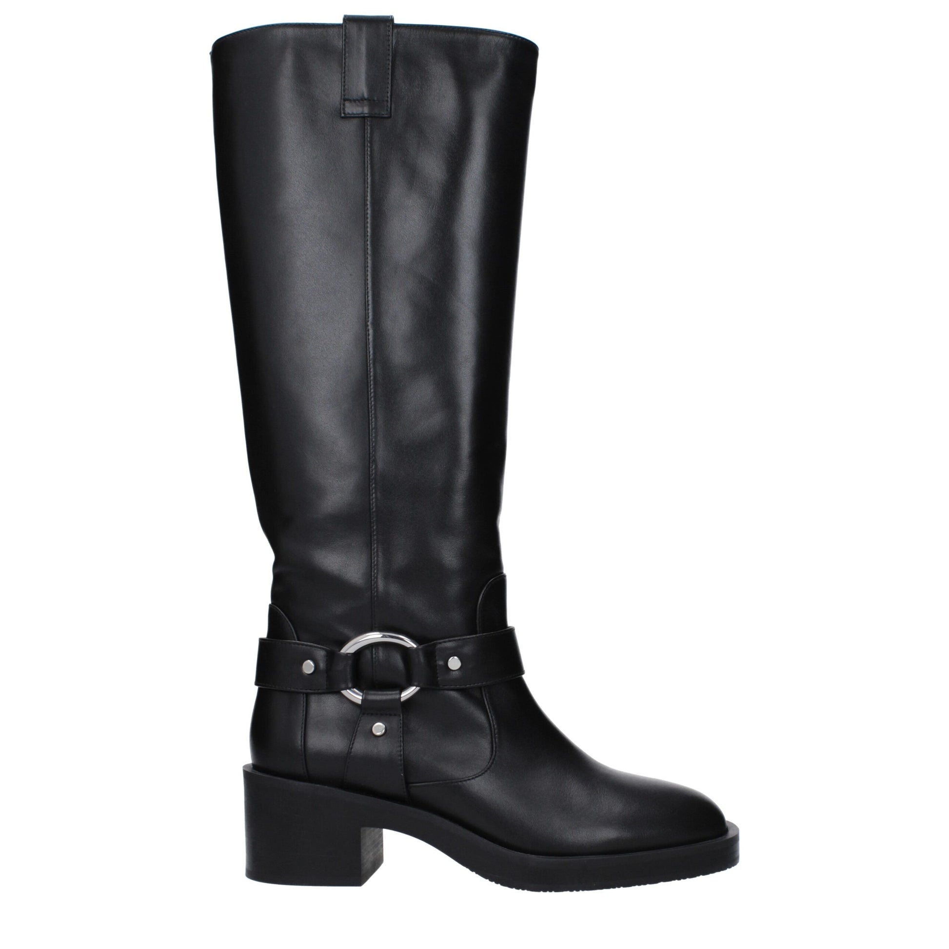 Stuart Weitzman Black Leather High Heel Boots