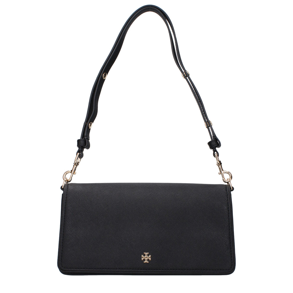 Sac porté épaule Tory Burch en cuir noir
