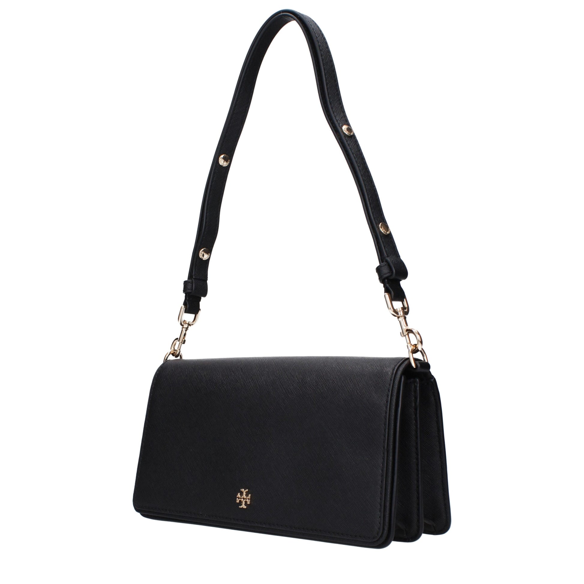 Sac porté épaule Tory Burch en cuir noir