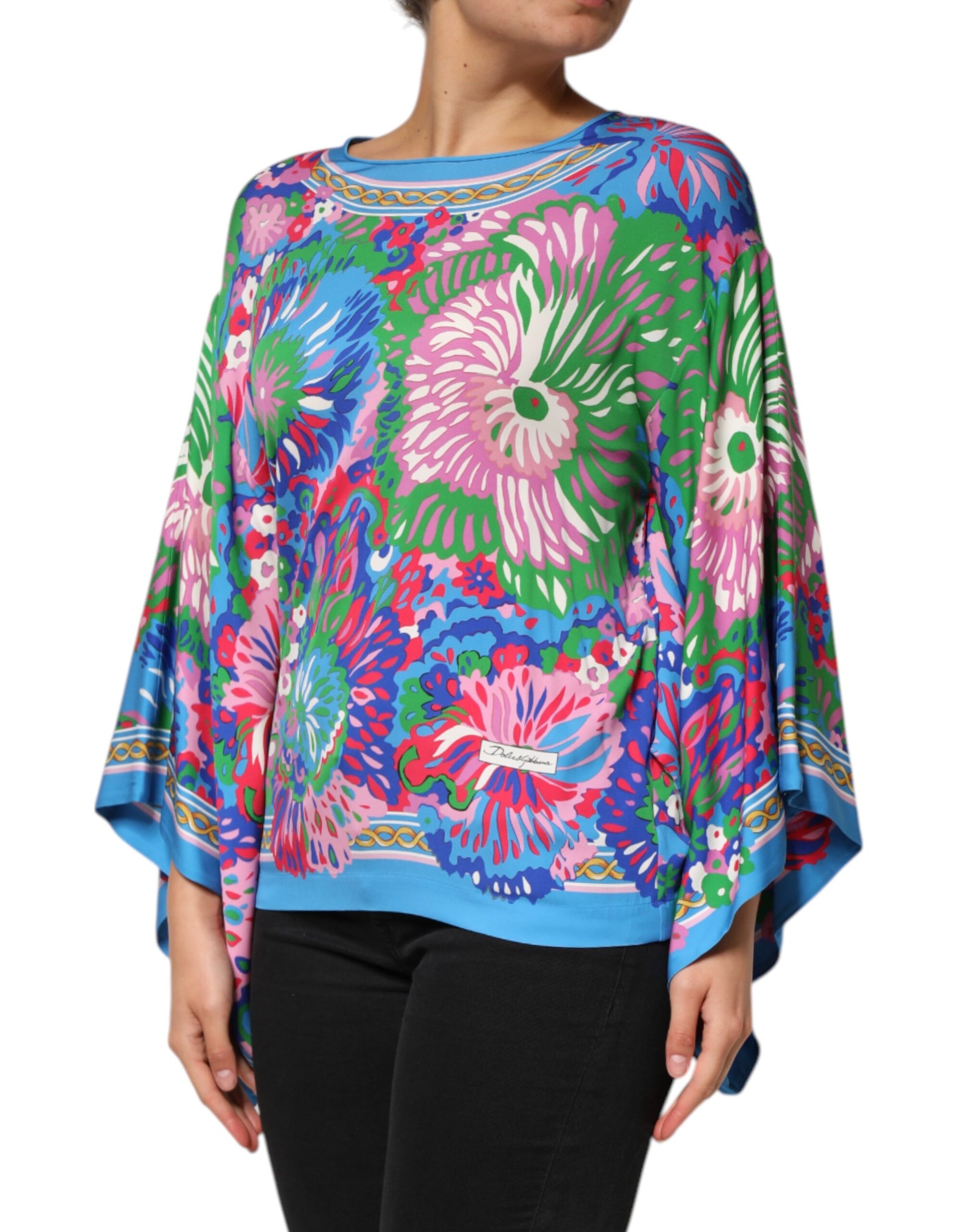 Chemisier Tunique Imprimé Floral Multicolore Dolce & Gabbana