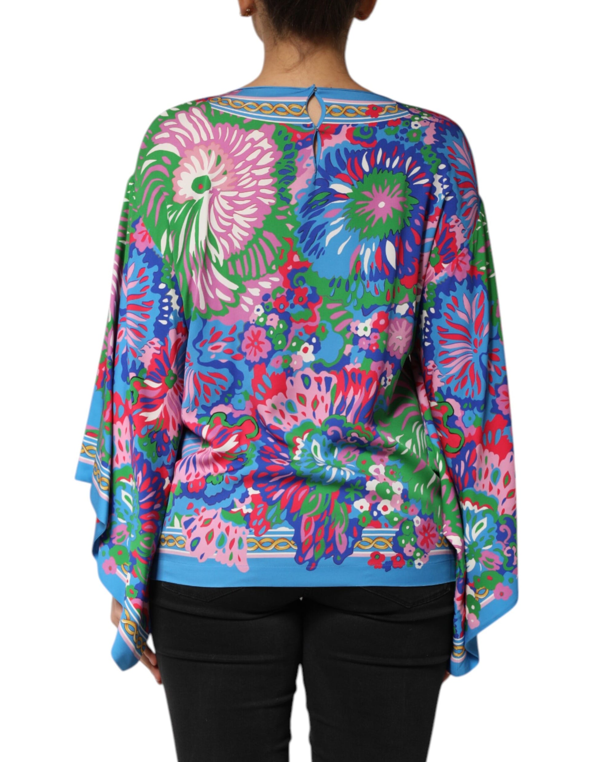 Chemisier Tunique Imprimé Floral Multicolore Dolce & Gabbana