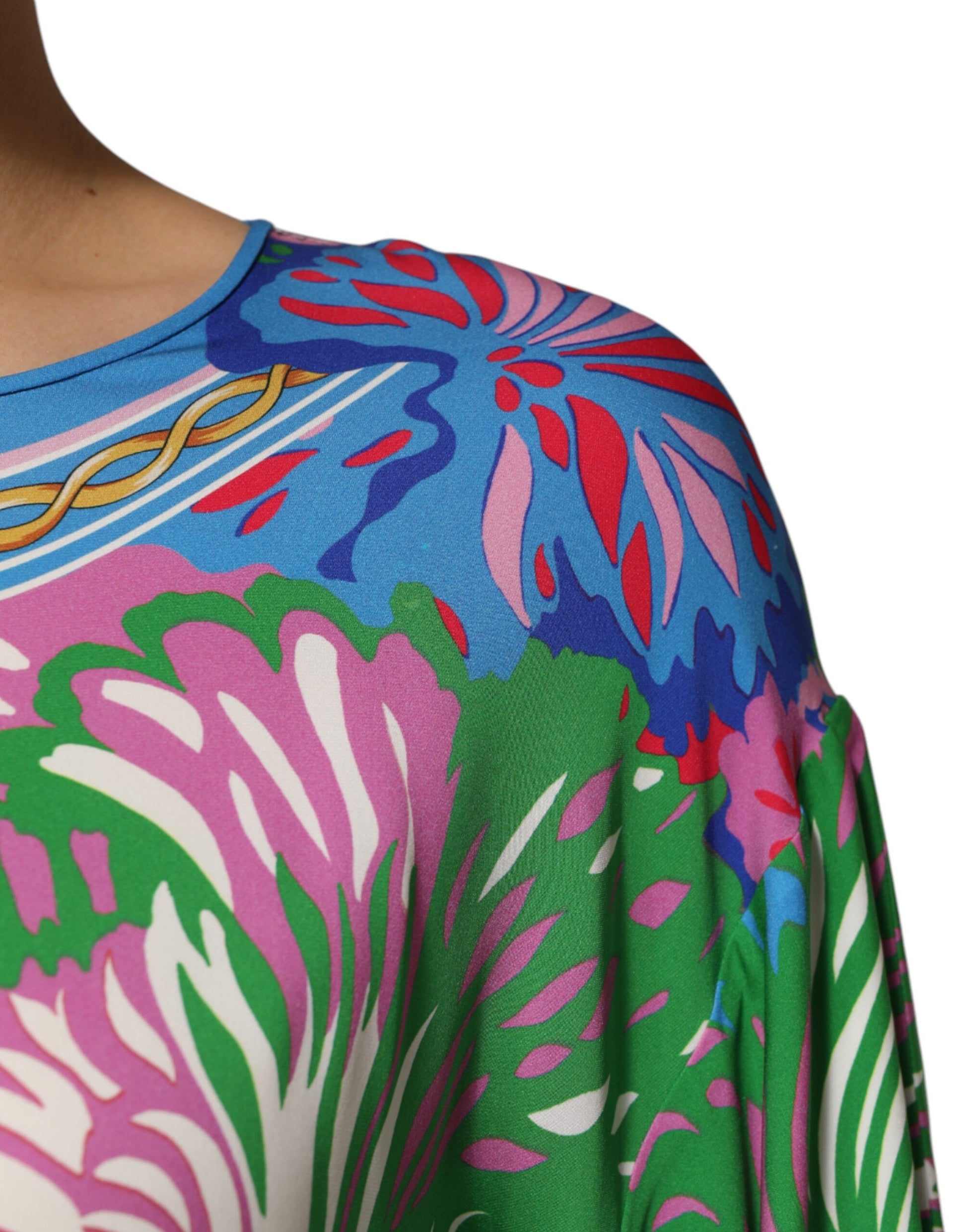 Chemisier Tunique Imprimé Floral Multicolore Dolce & Gabbana