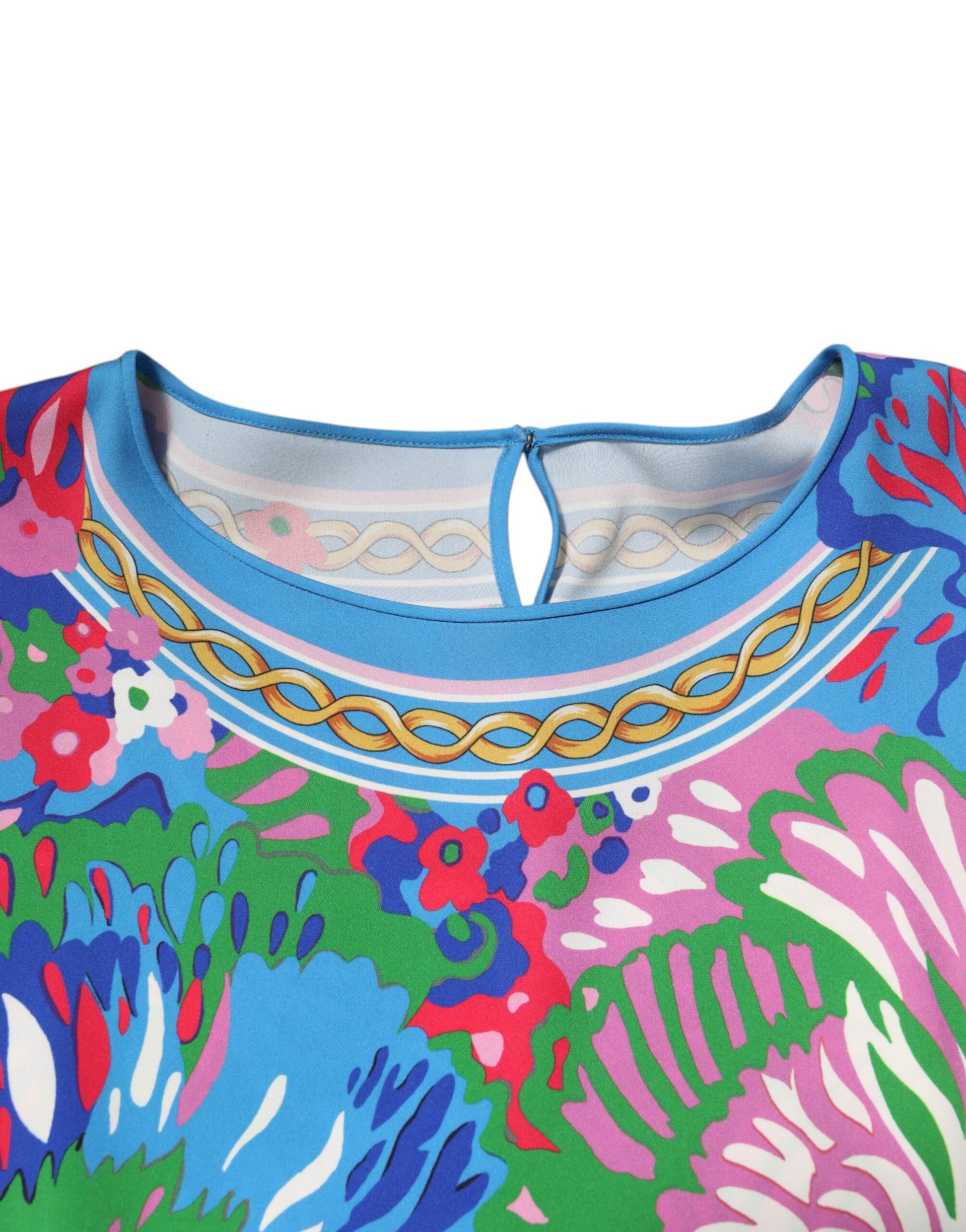 Chemisier Tunique Imprimé Floral Multicolore Dolce & Gabbana