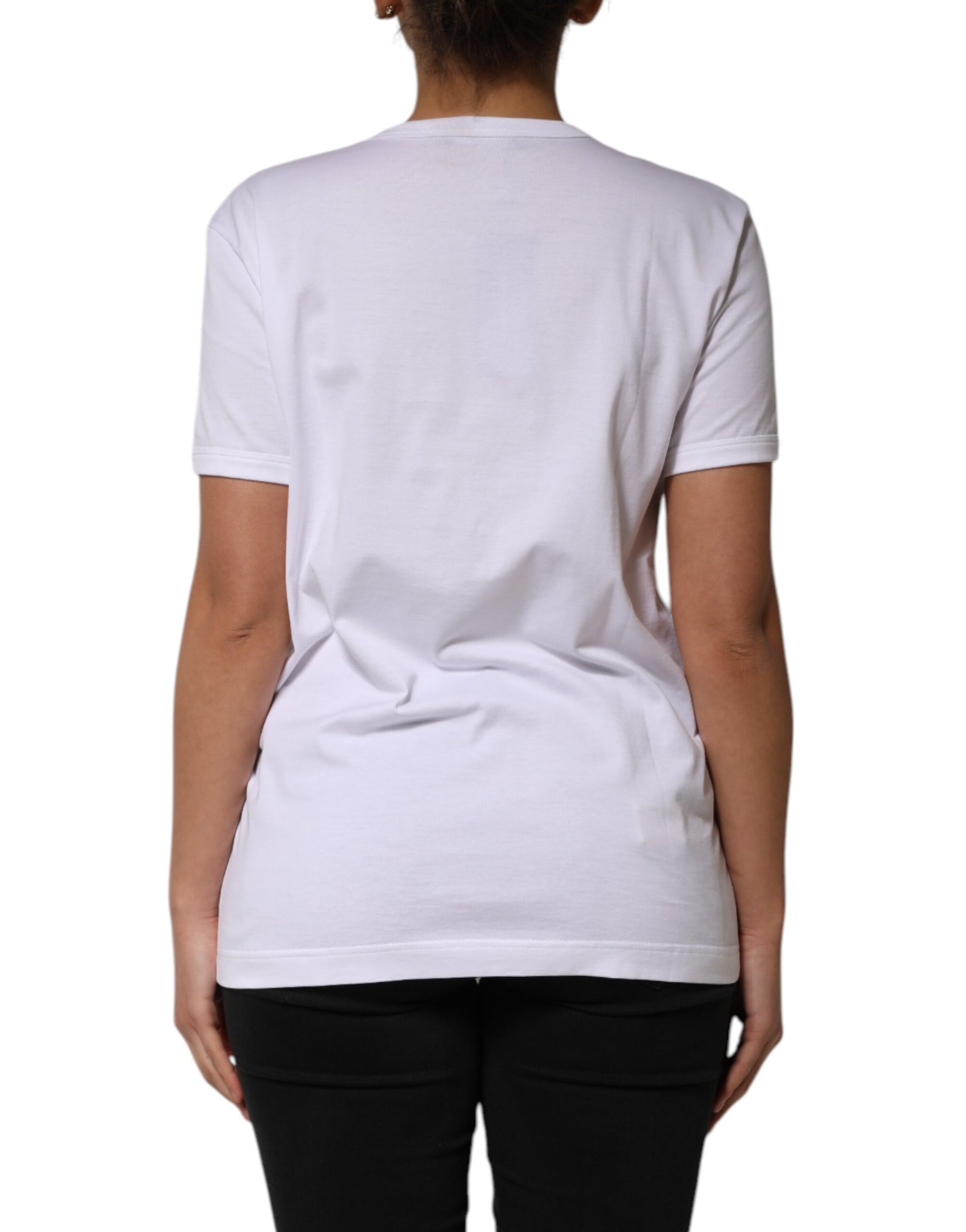 Dolce & Gabbana White T-Shirt for Women side view