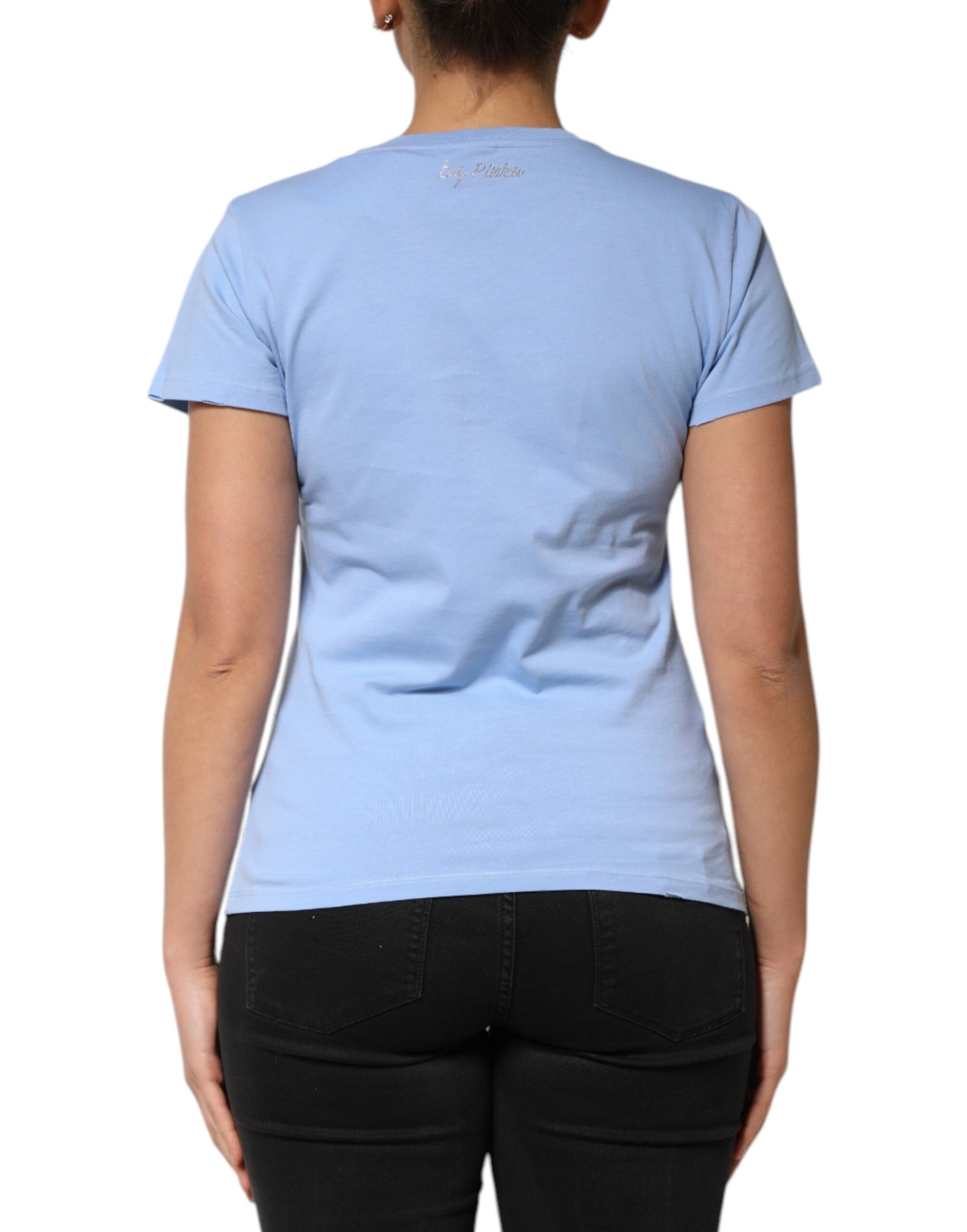PINKO Blue T-Shirt for Women side view