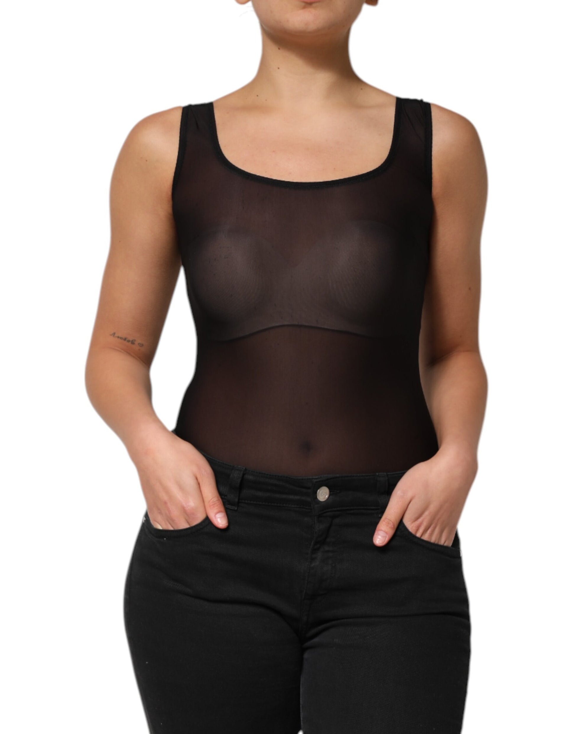 Dolce & Gabbana Black Tank Tops T for Women alternate view