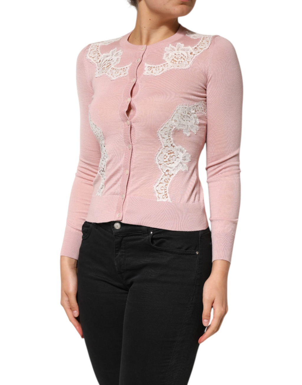 Dolce & Gabbana Pink Cardigan for Women detail view