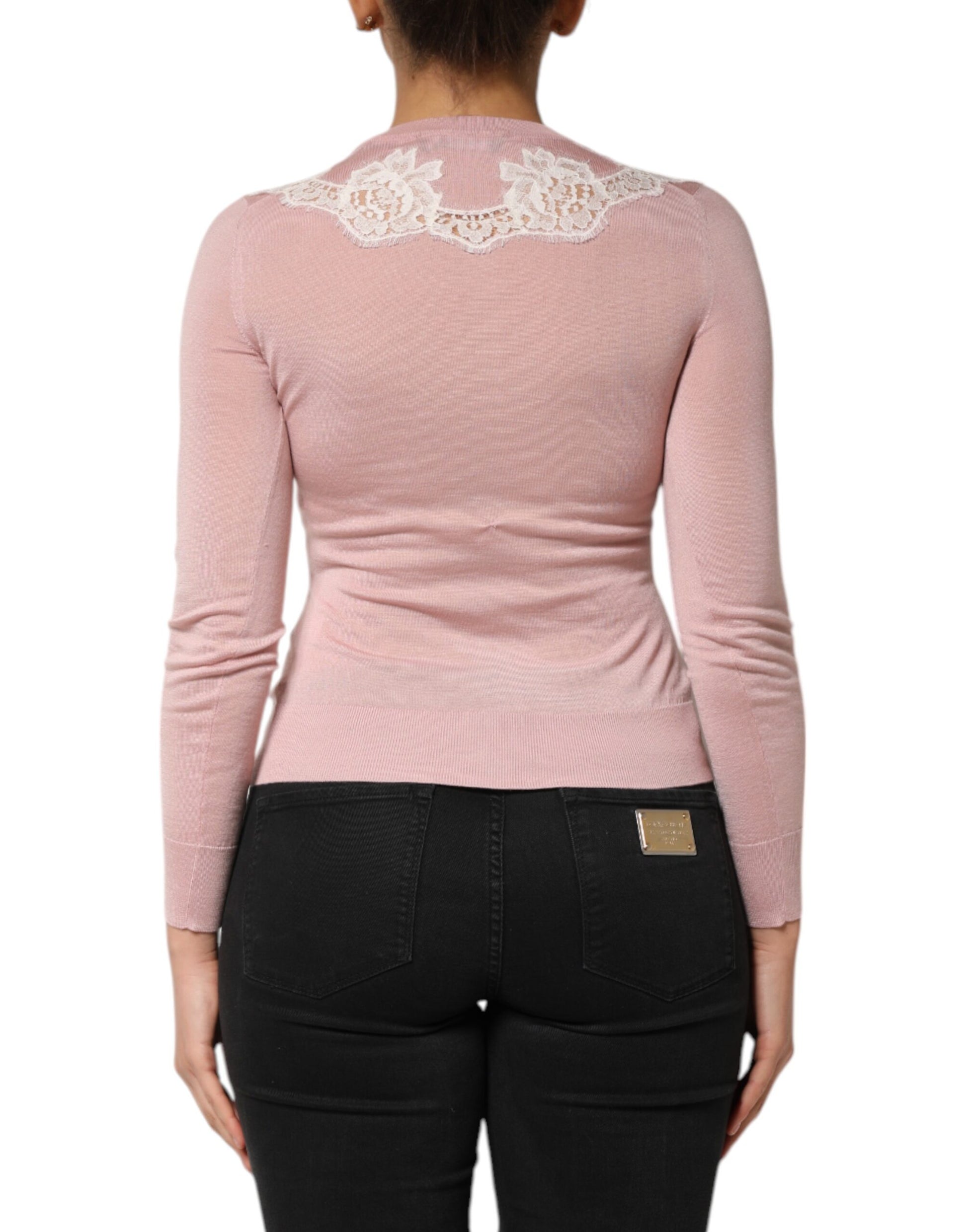Dolce & Gabbana Pink Cardigan for Women side view