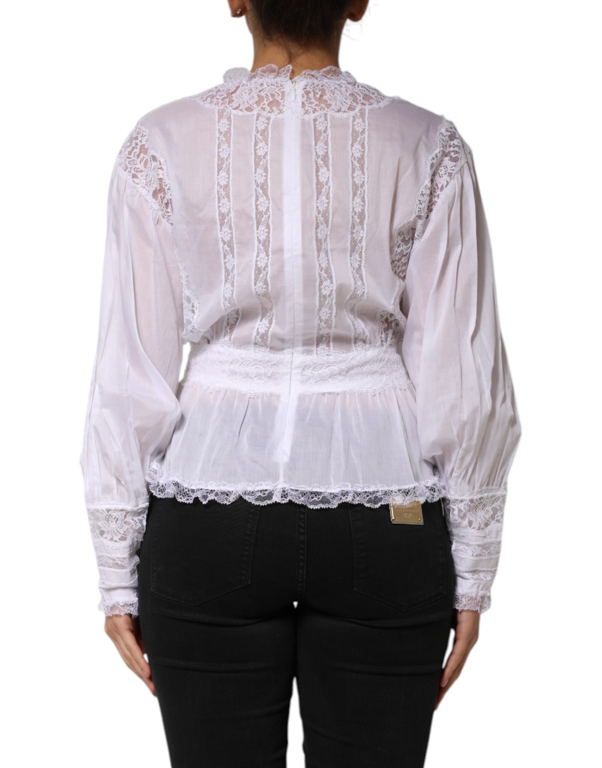 Dolce & Gabbana White Blouse for Women side view