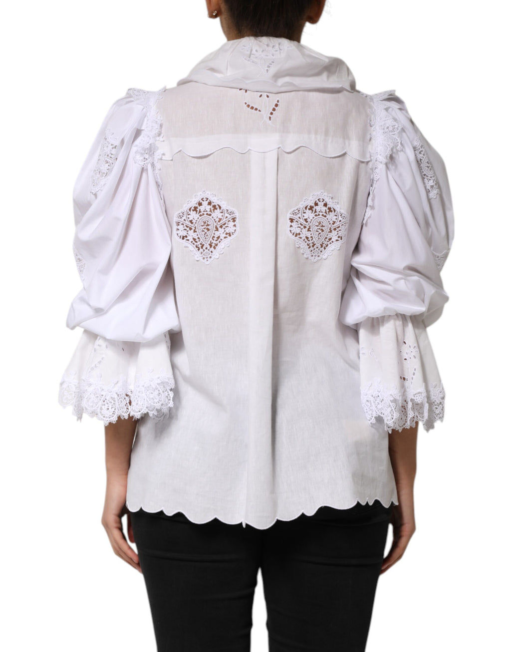 Dolce & Gabbana White Blouse for Women side view