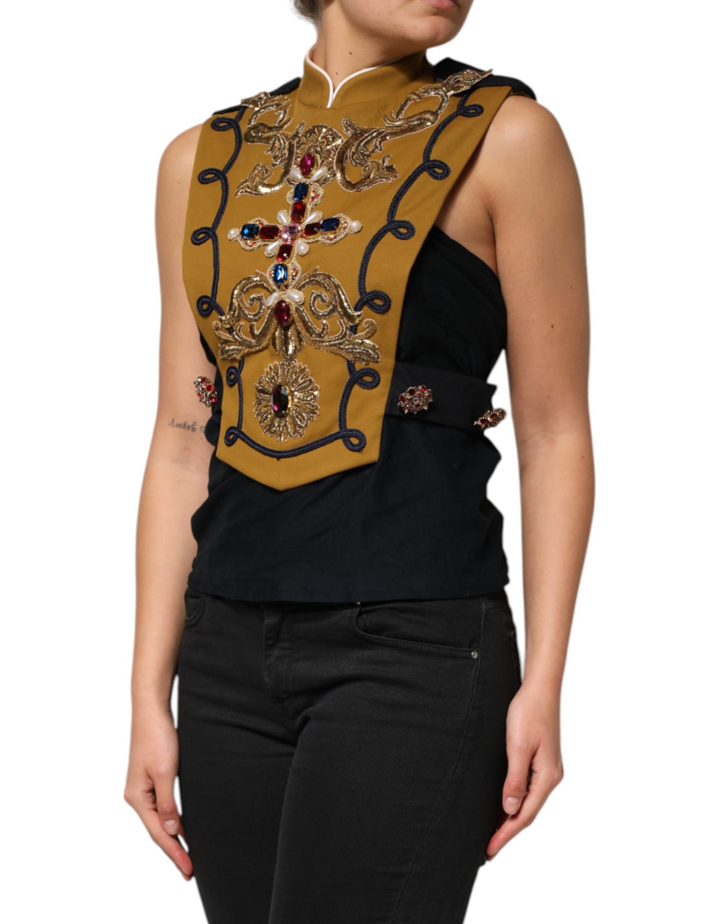 Dolce & Gabbana Yellow Waistcoats for Women detail view