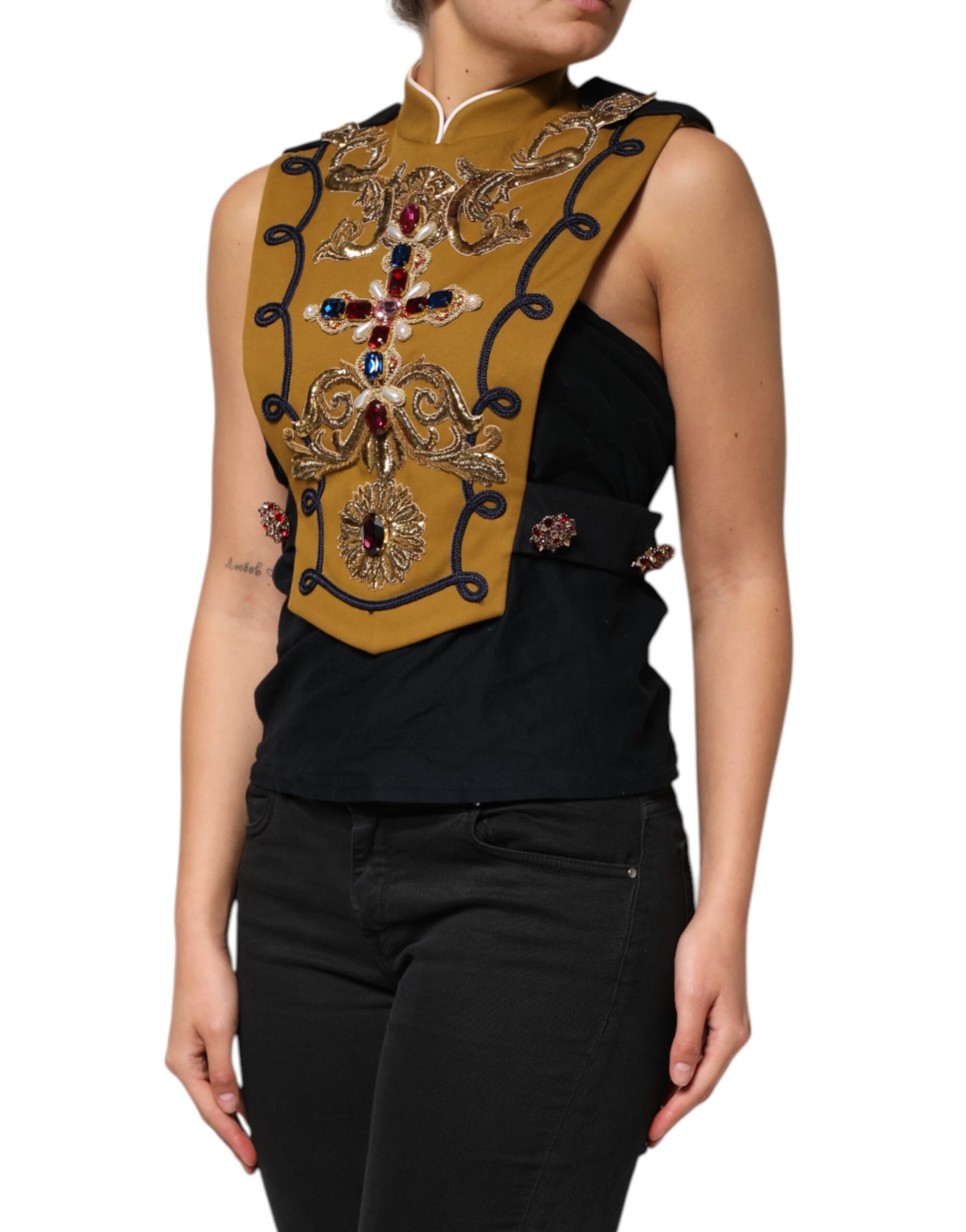 Dolce & Gabbana Yellow Waistcoats for Women detail view