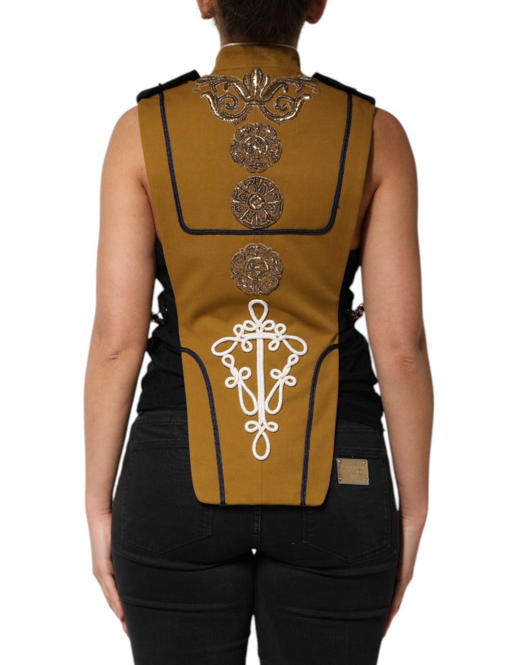 Dolce & Gabbana Yellow Waistcoats for Women side view