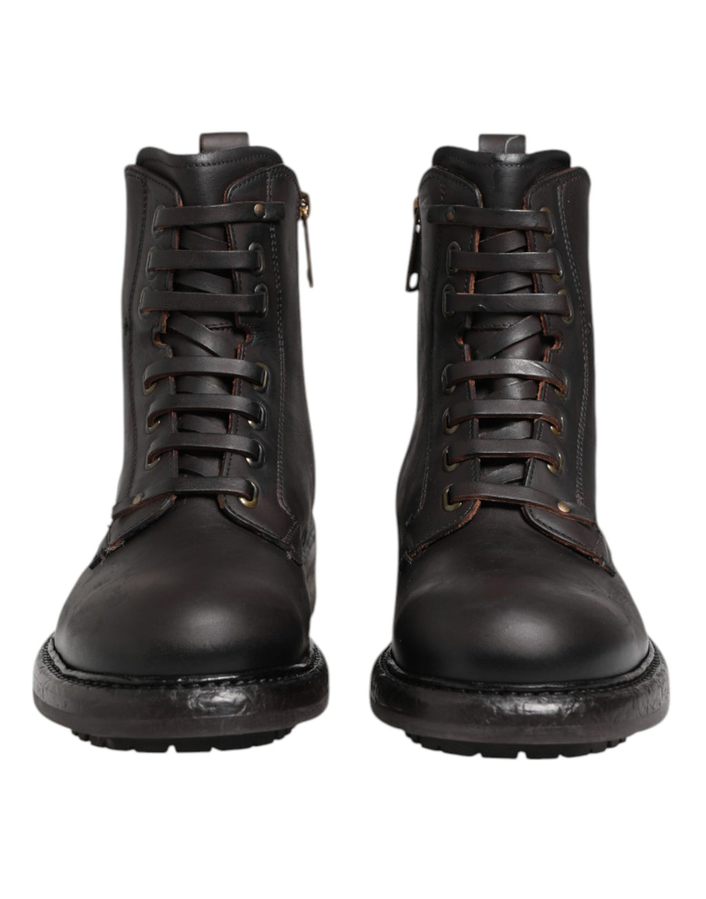Dolce & Gabbana Brown Lace Up Boots for Men alternate view