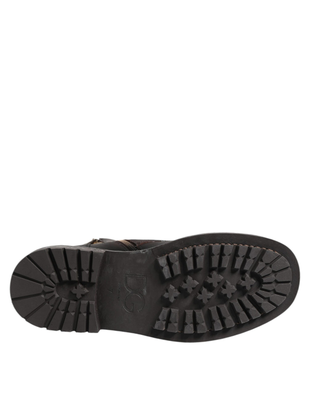Dolce & Gabbana Brown Lace Up Boots for Men additional view