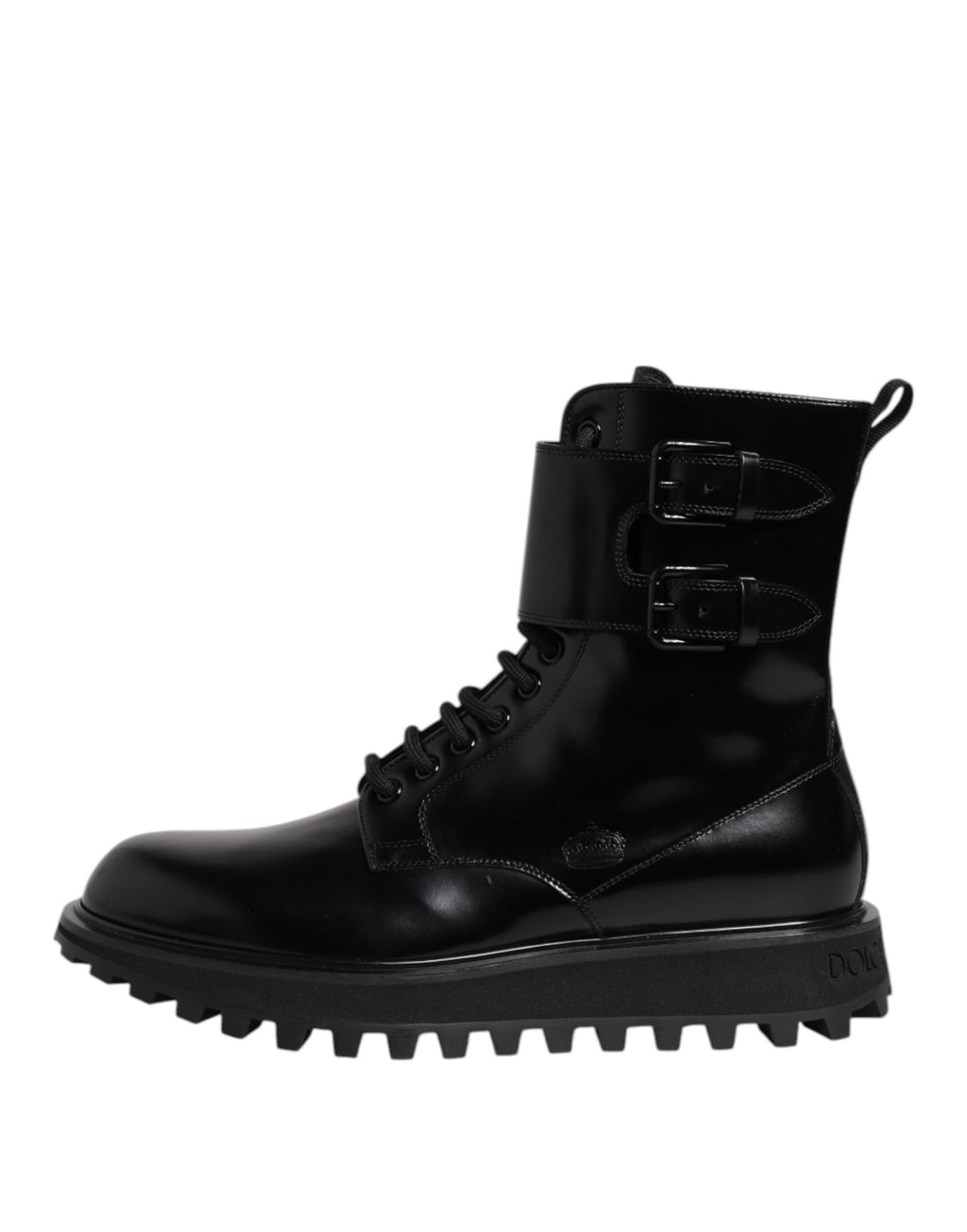Dolce & Gabbana Black Lace Up Boots for Men additional view