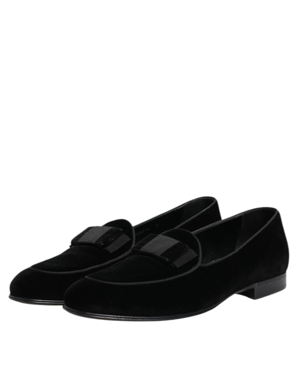 Mocassins en velours noir Dolce & Gabbana Chaussures de soirée habillées pour hommes
