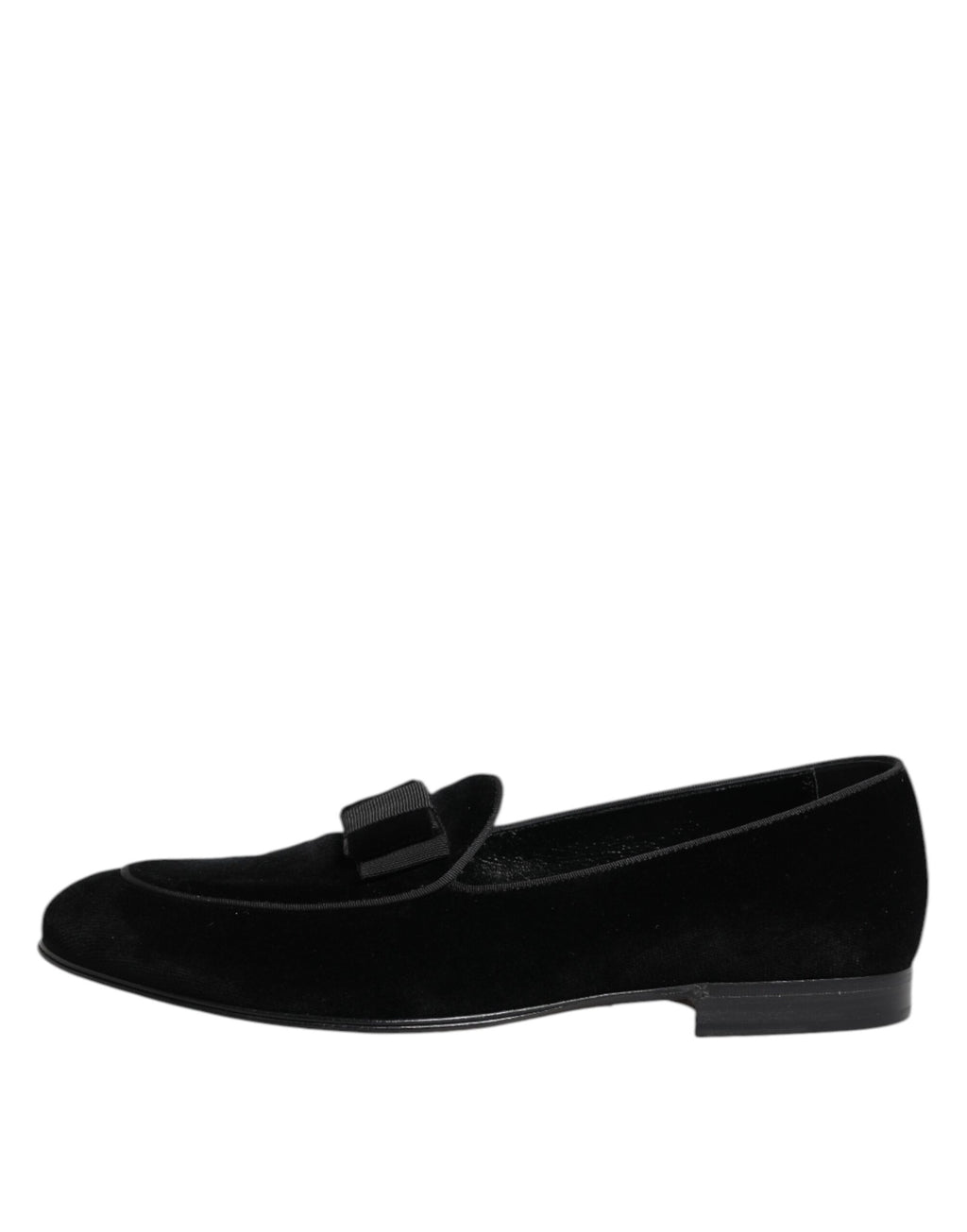 Mocassins en velours noir Dolce & Gabbana Chaussures de soirée habillées pour hommes