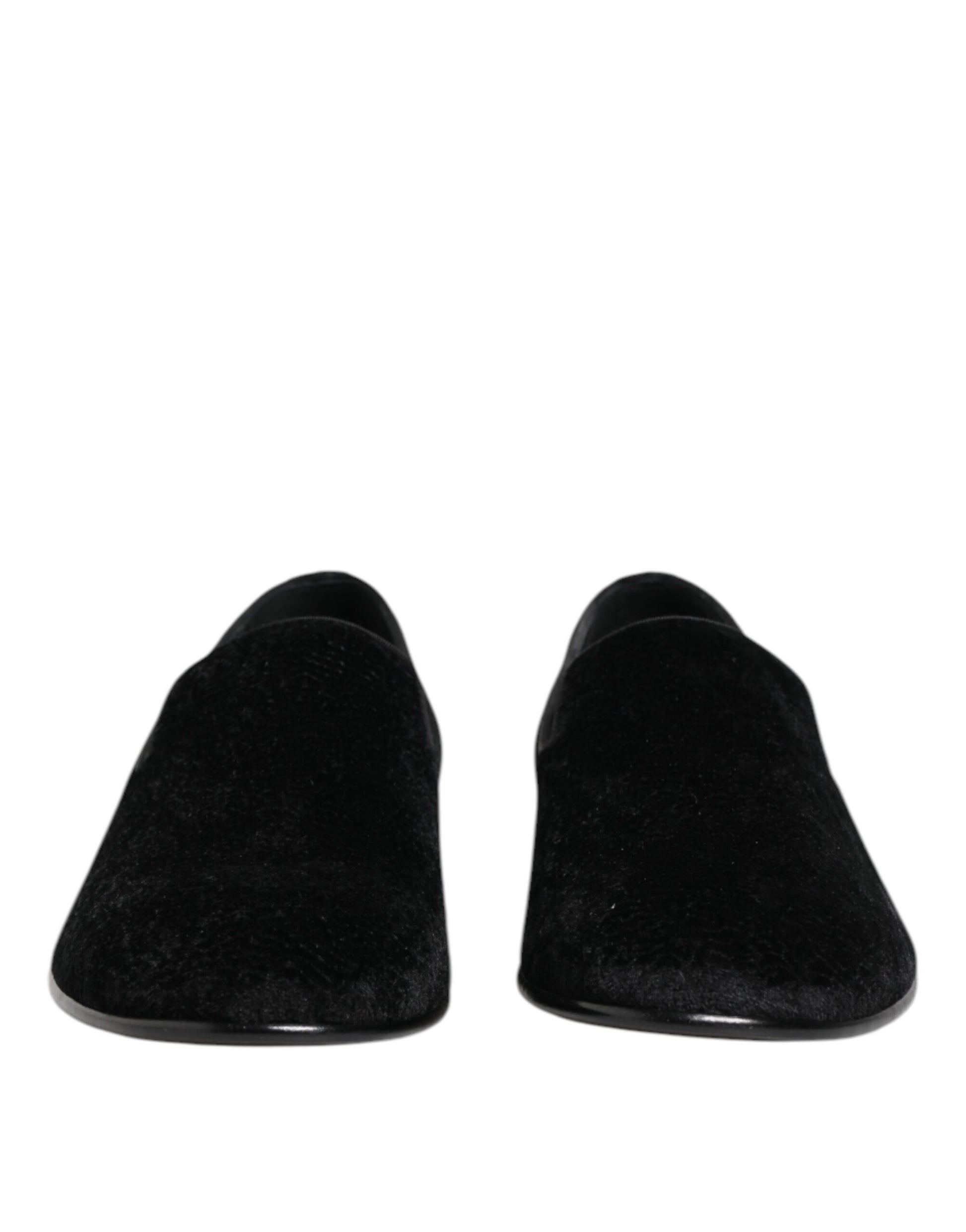 Dolce & Gabbana Black Slip On Loafers for Men alternate view