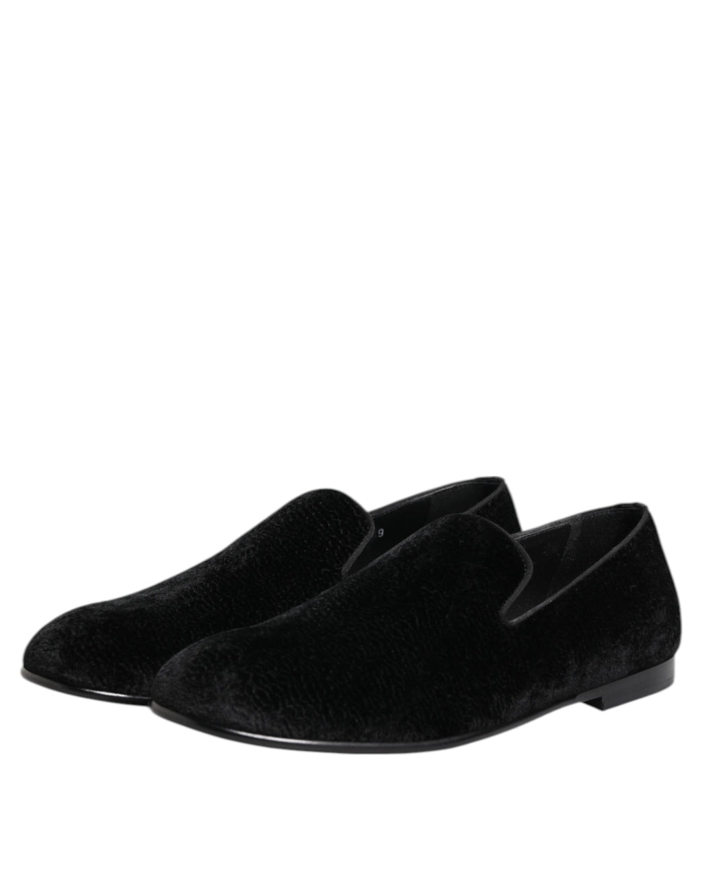 Dolce & Gabbana Black Slip On Loafers for Men side view