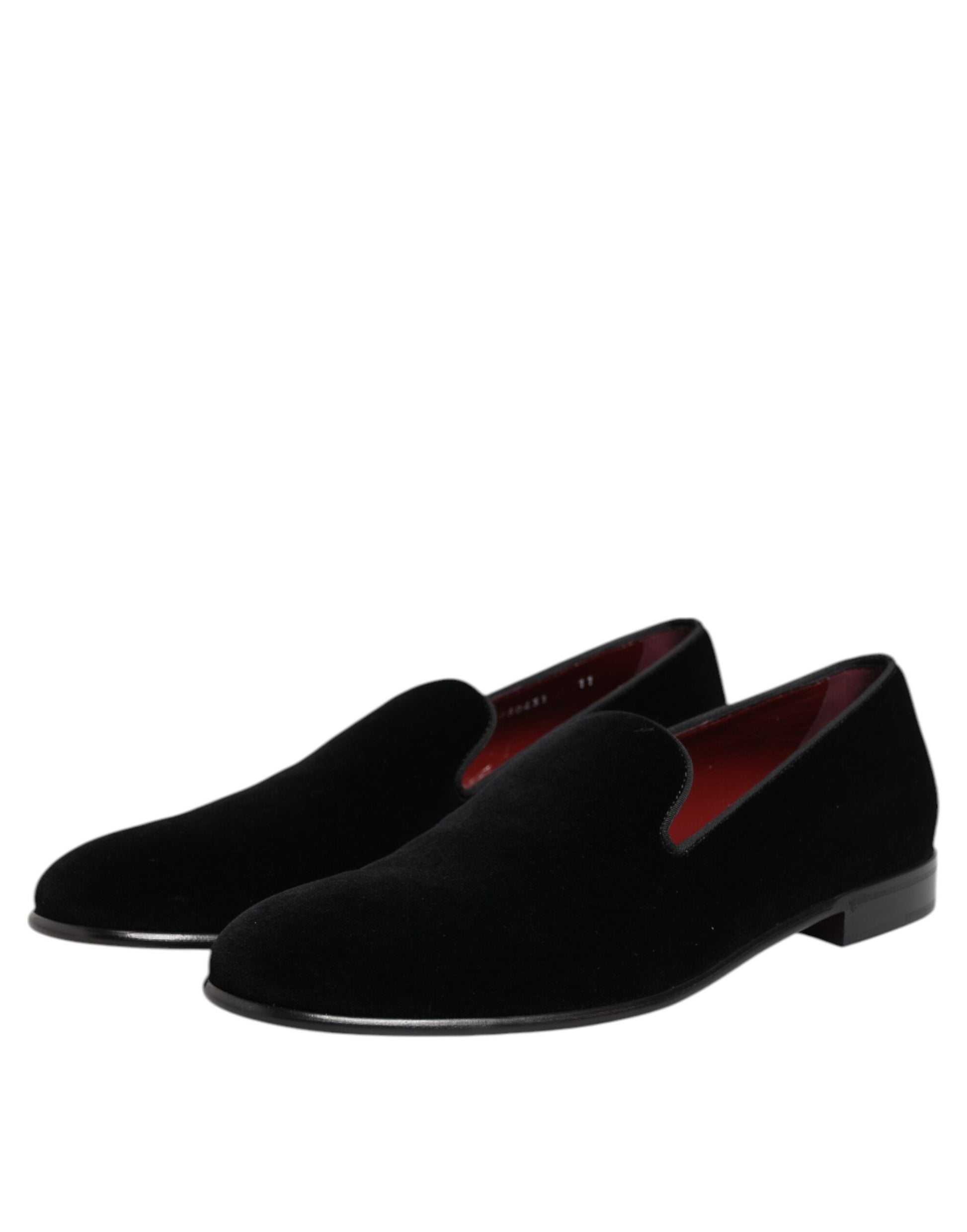 Dolce & Gabbana Black Slip On Loafers for Men side view