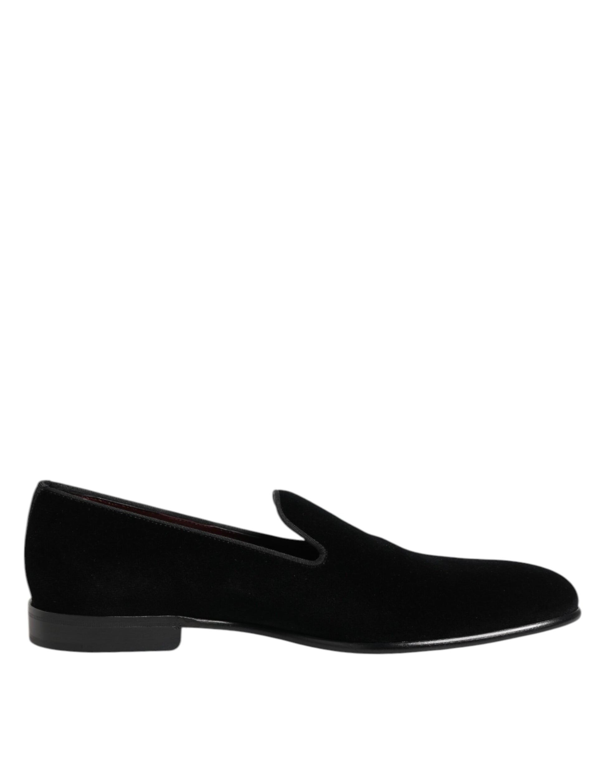 Dolce & Gabbana Black Slip On Loafers for Men