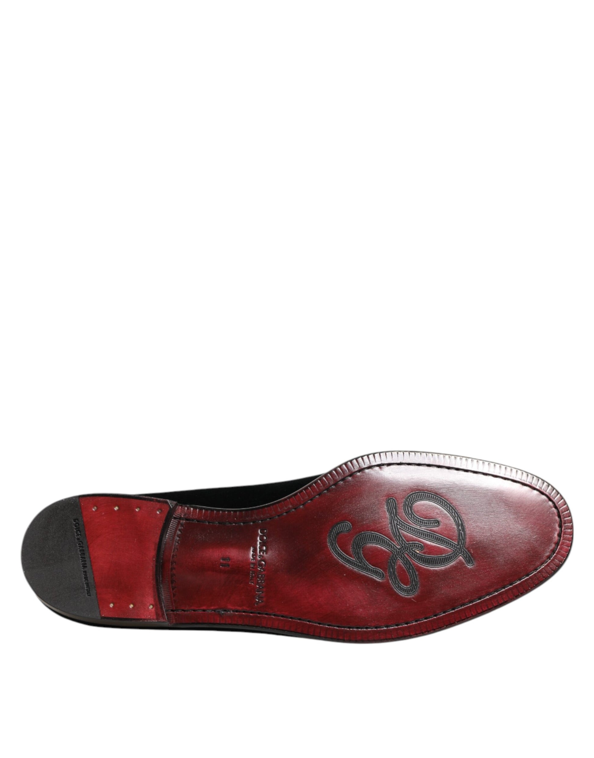 Dolce & Gabbana Black Slip On Loafers for Men additional view