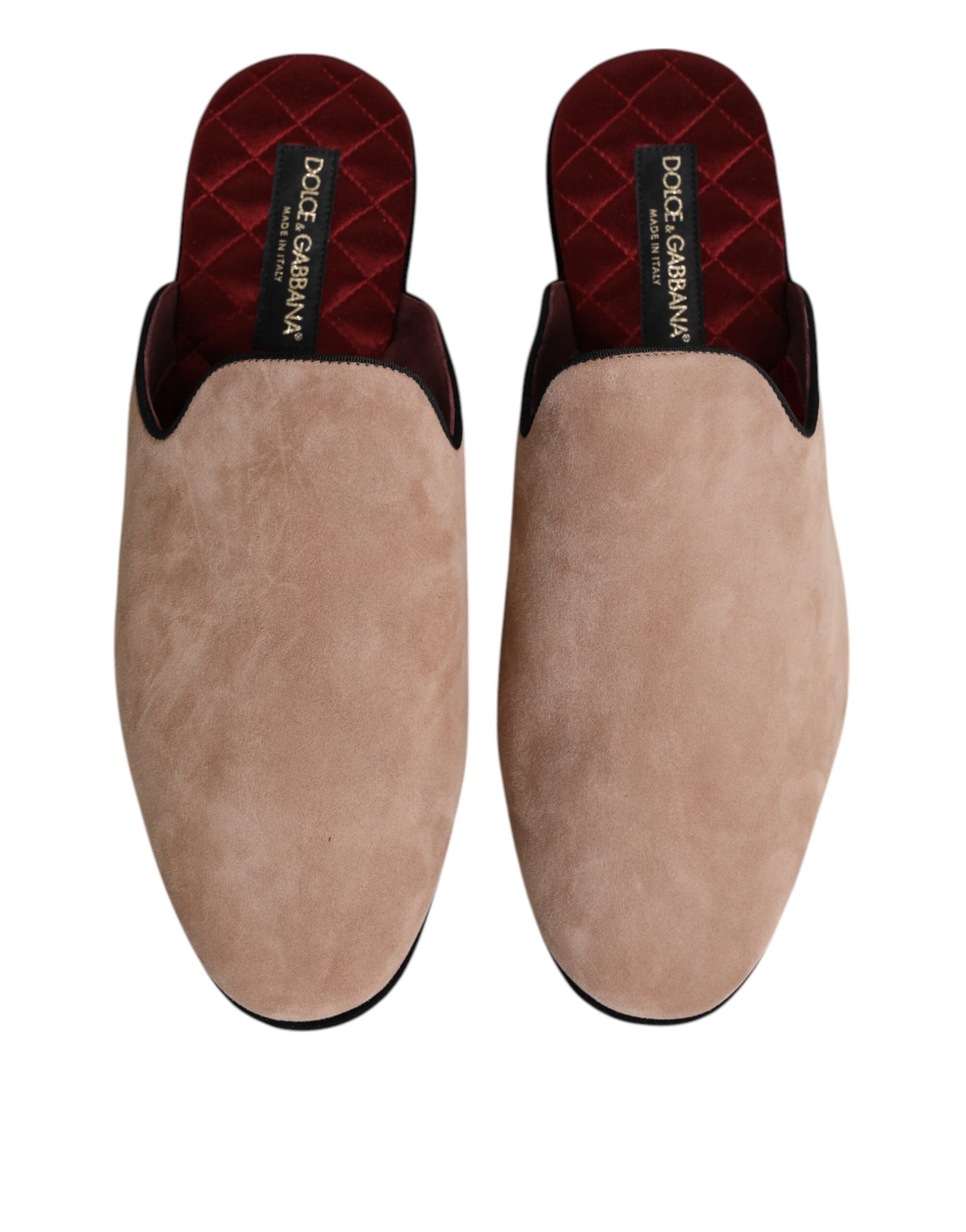 Dolce & Gabbana Beige Slides for Men detail view