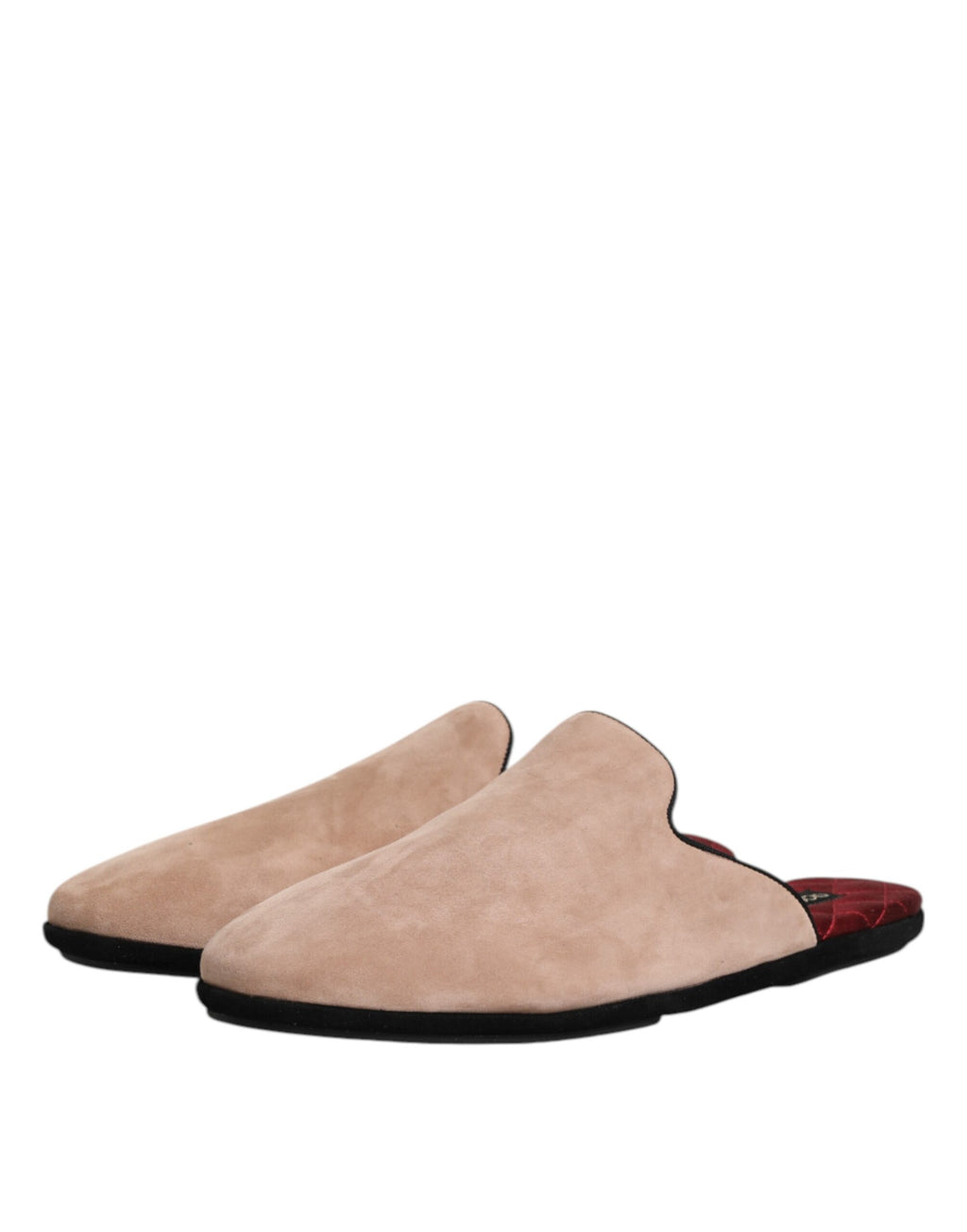 Dolce & Gabbana Beige Slides for Men side view