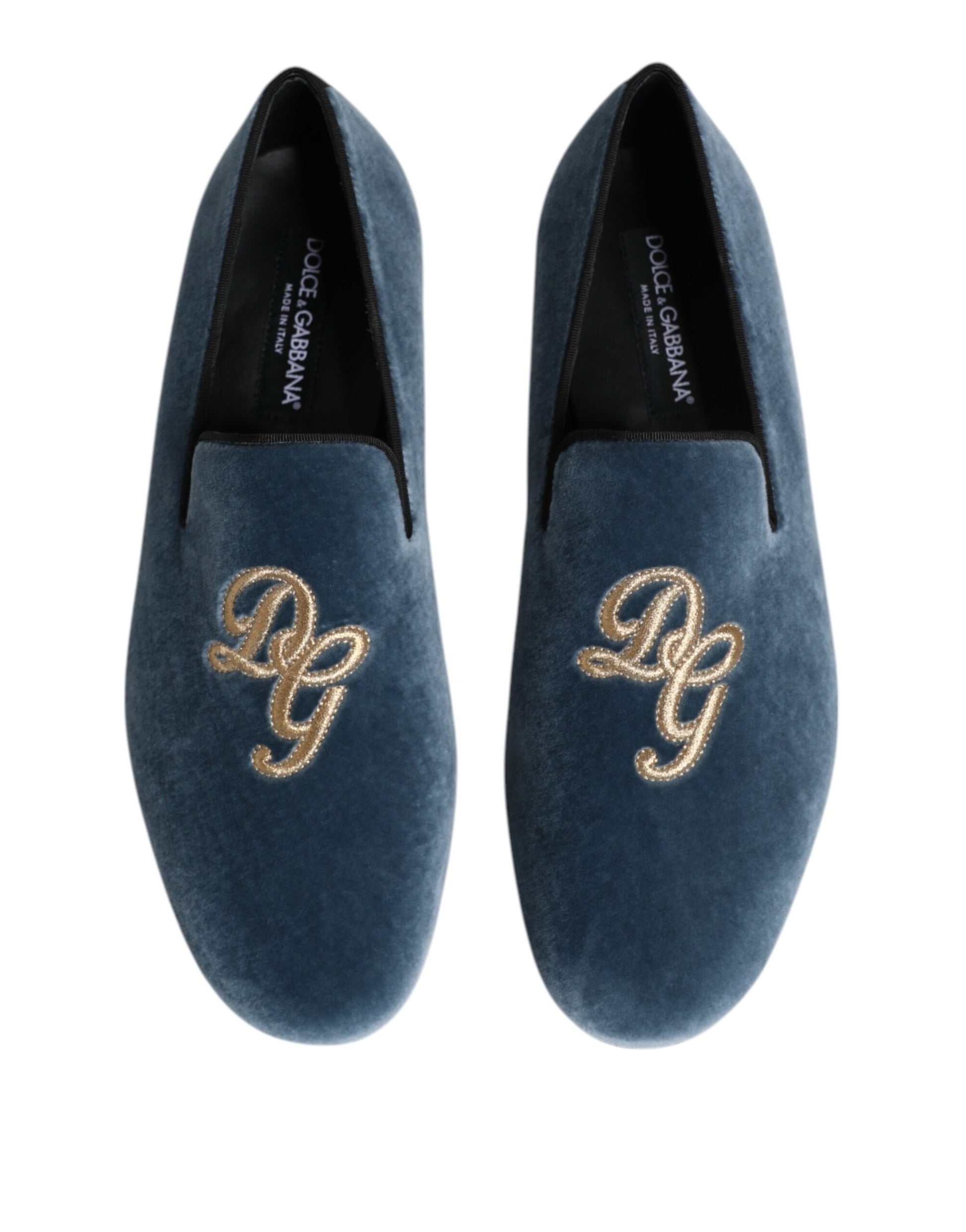 Dolce & Gabbana Blue Slip On Loafers for Men detail view