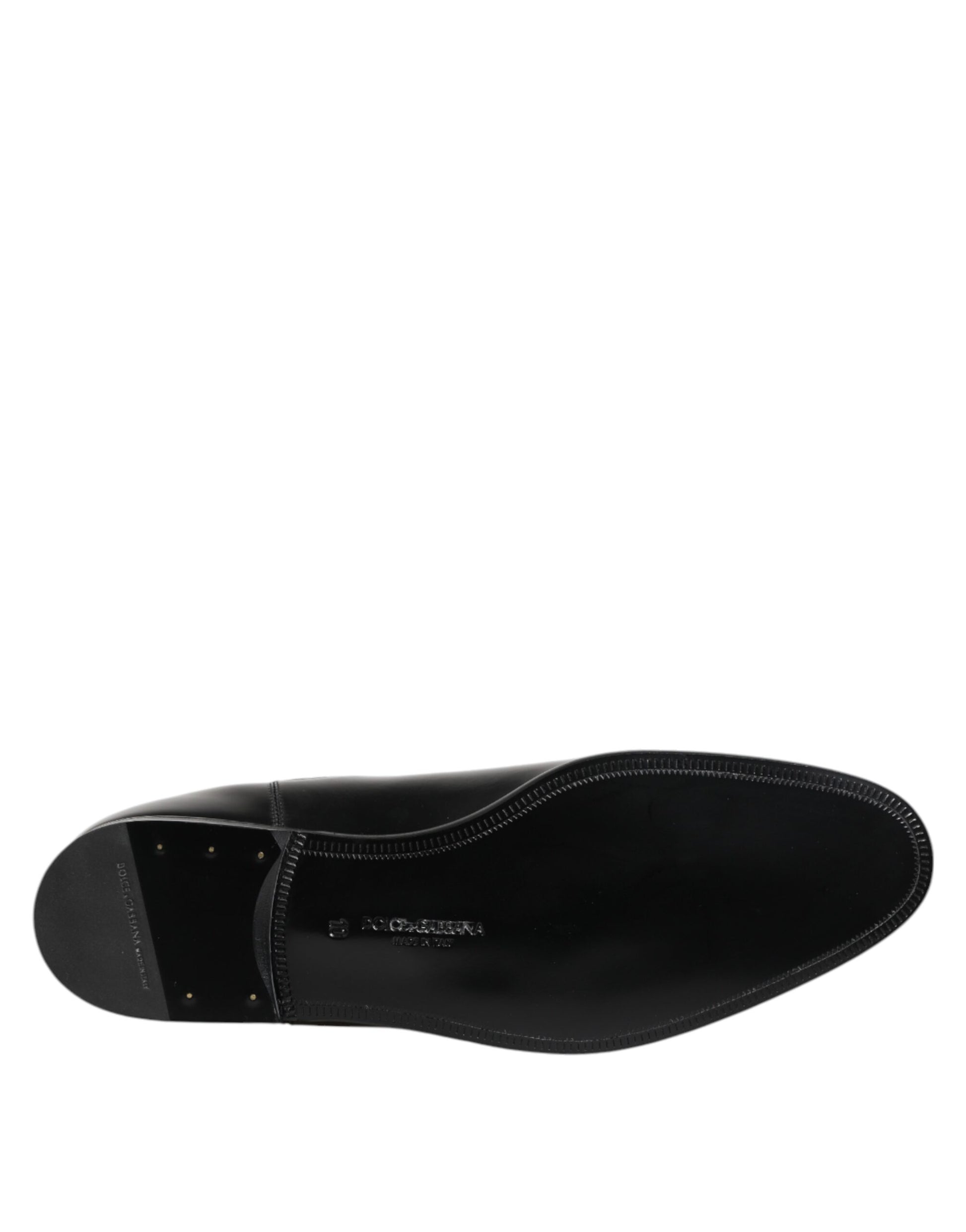 Dolce & Gabbana Black Chelsea Slip On Mid Calf Boots Shoes