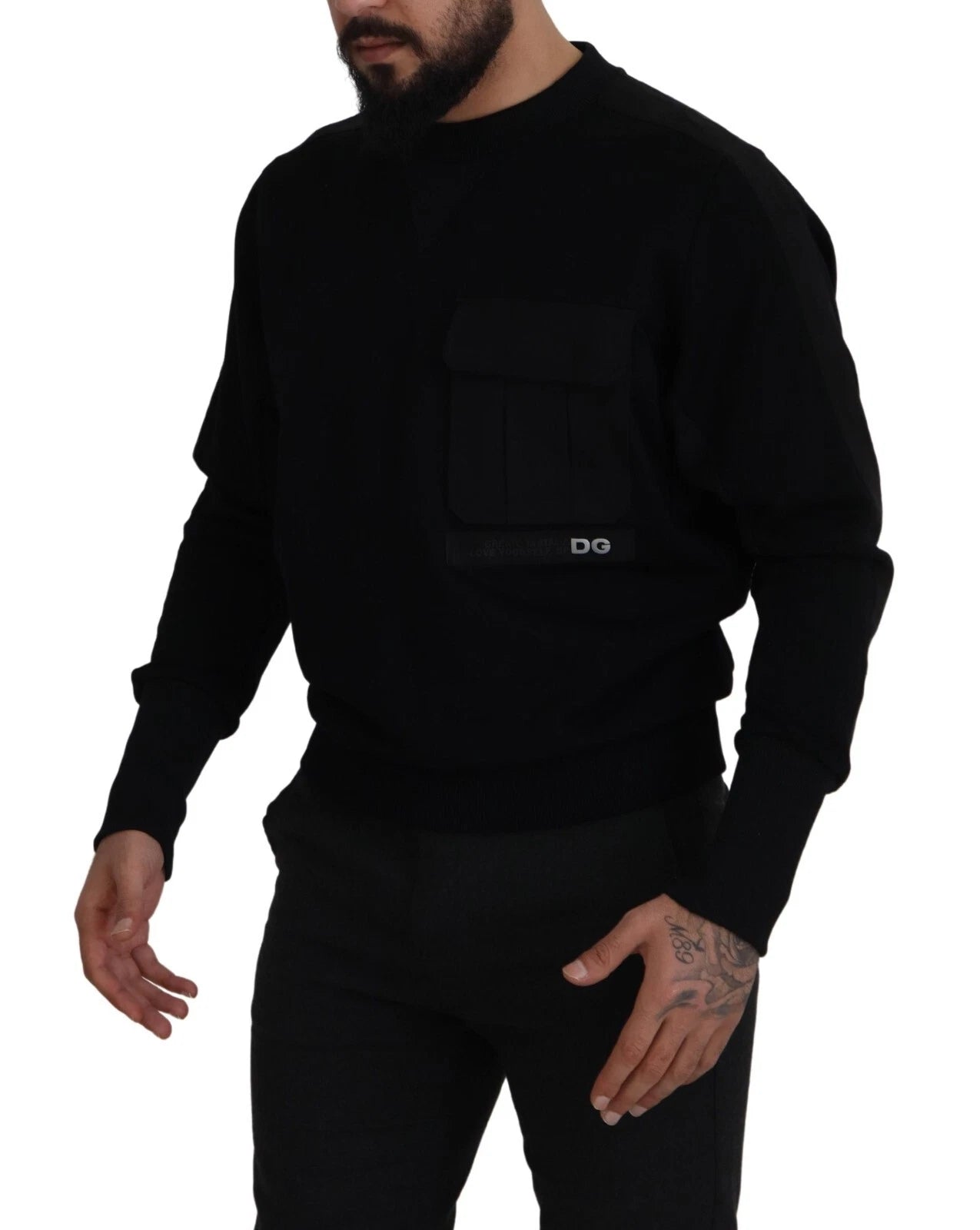 Dolce & Gabbana Black Sweatshirt for Men detail view