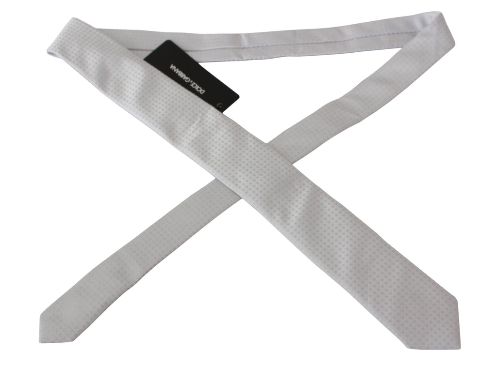 Dolce & Gabbana White Ties for Men detail view
