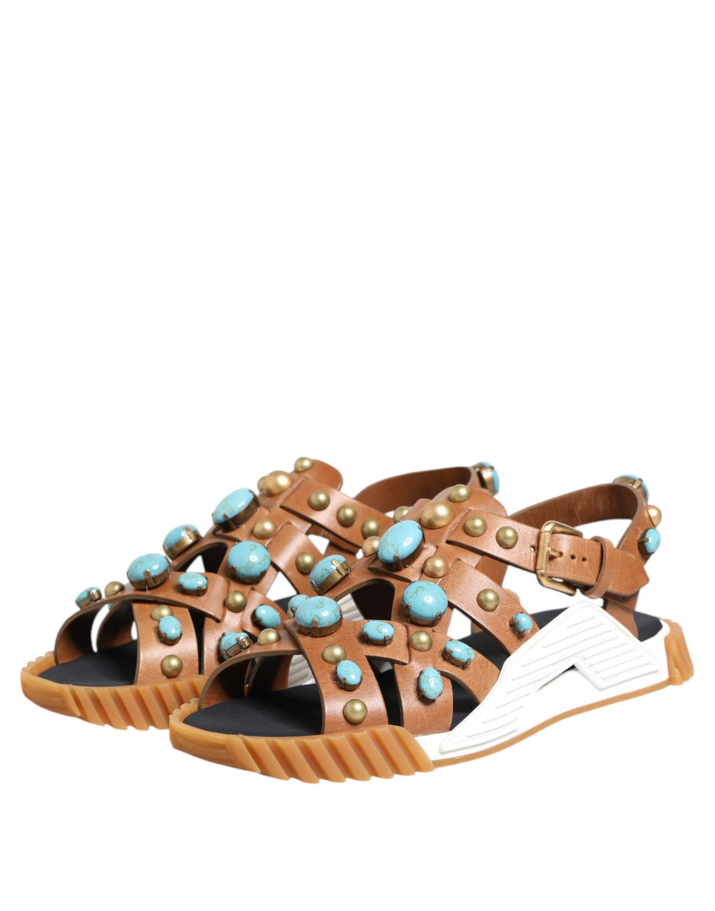 Dolce & Gabbana Brown Flat for Men side view