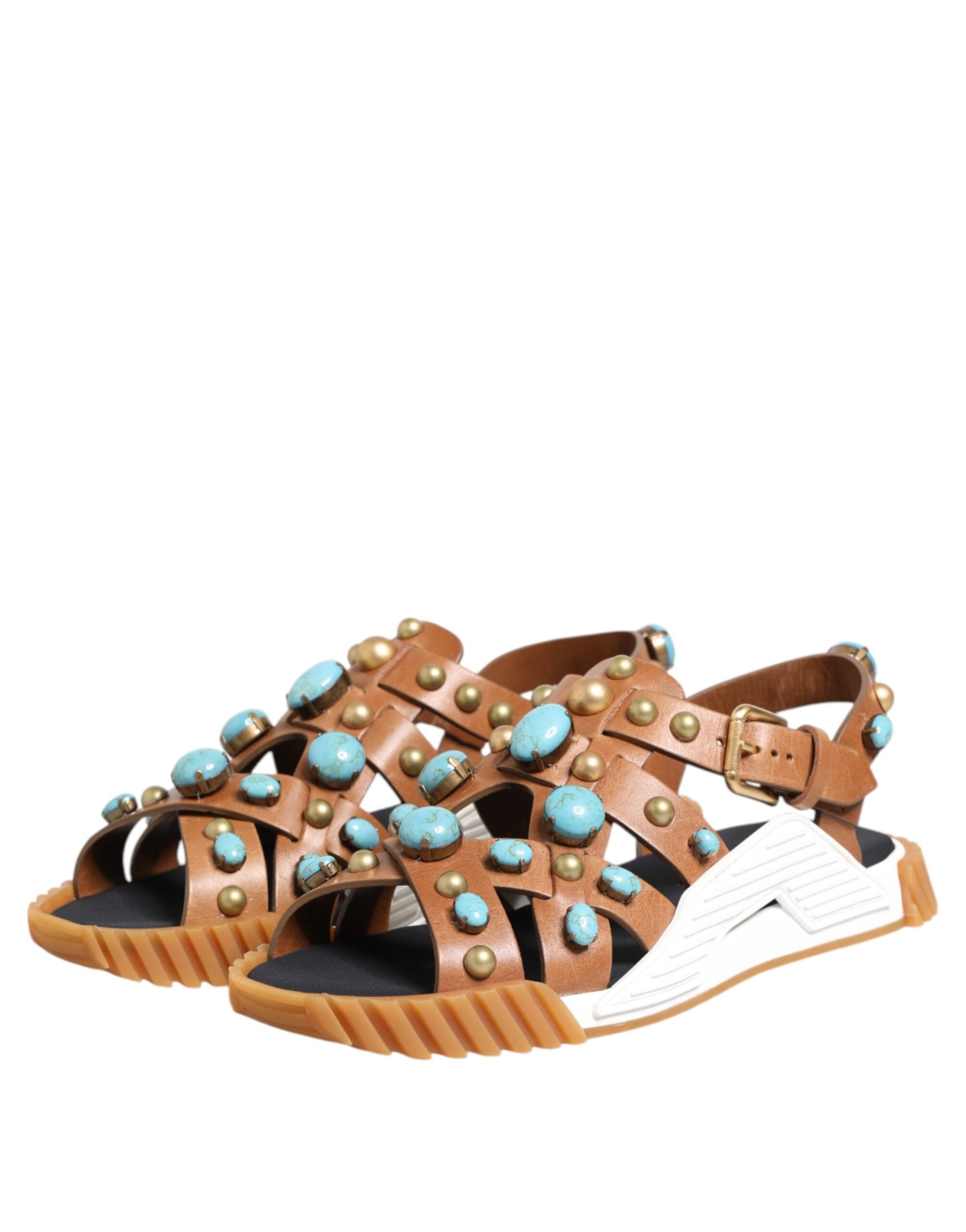 Dolce & Gabbana Brown Flat for Men side view