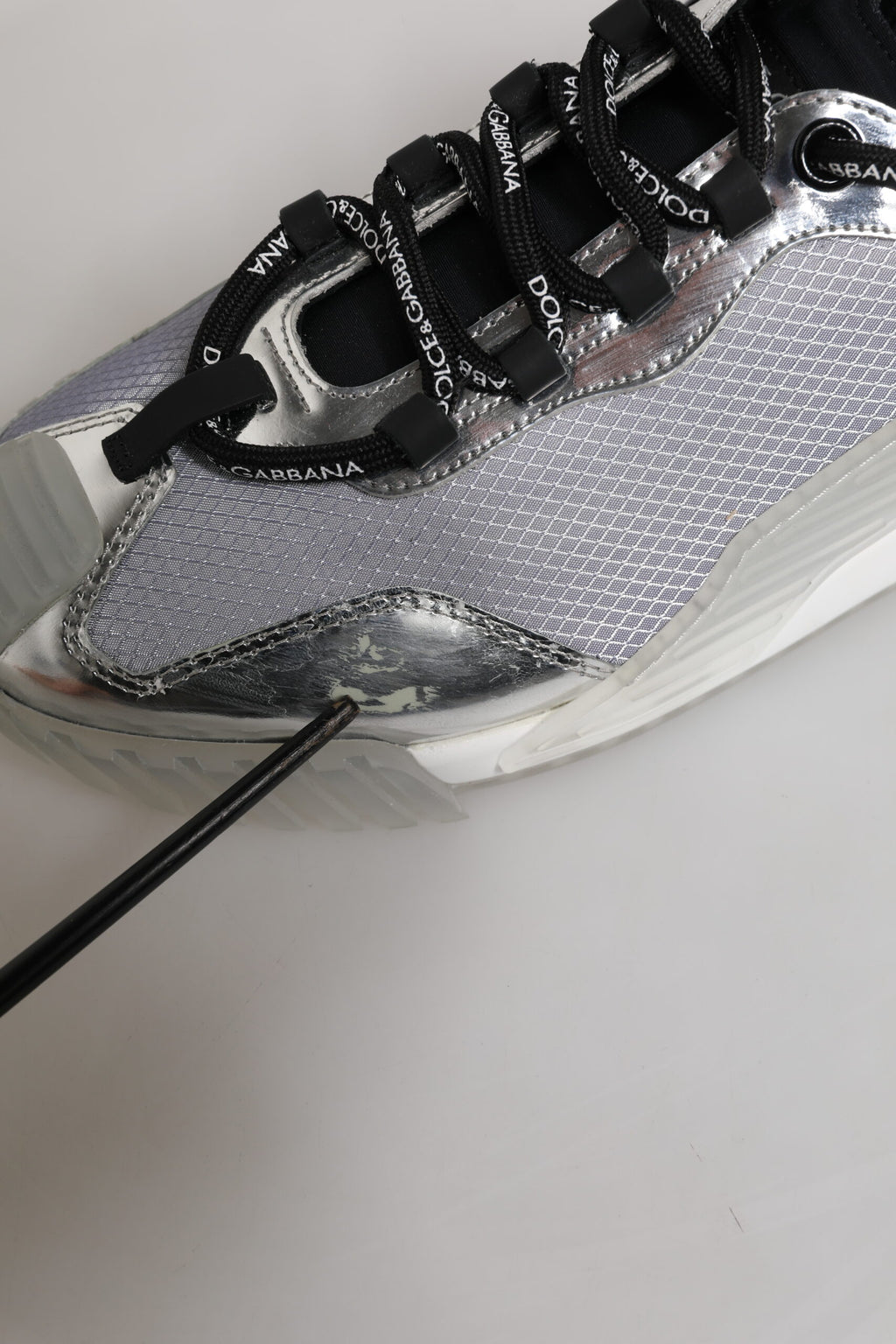 Dolce & Gabbana Silver Low Top Sneakers for Men additional view