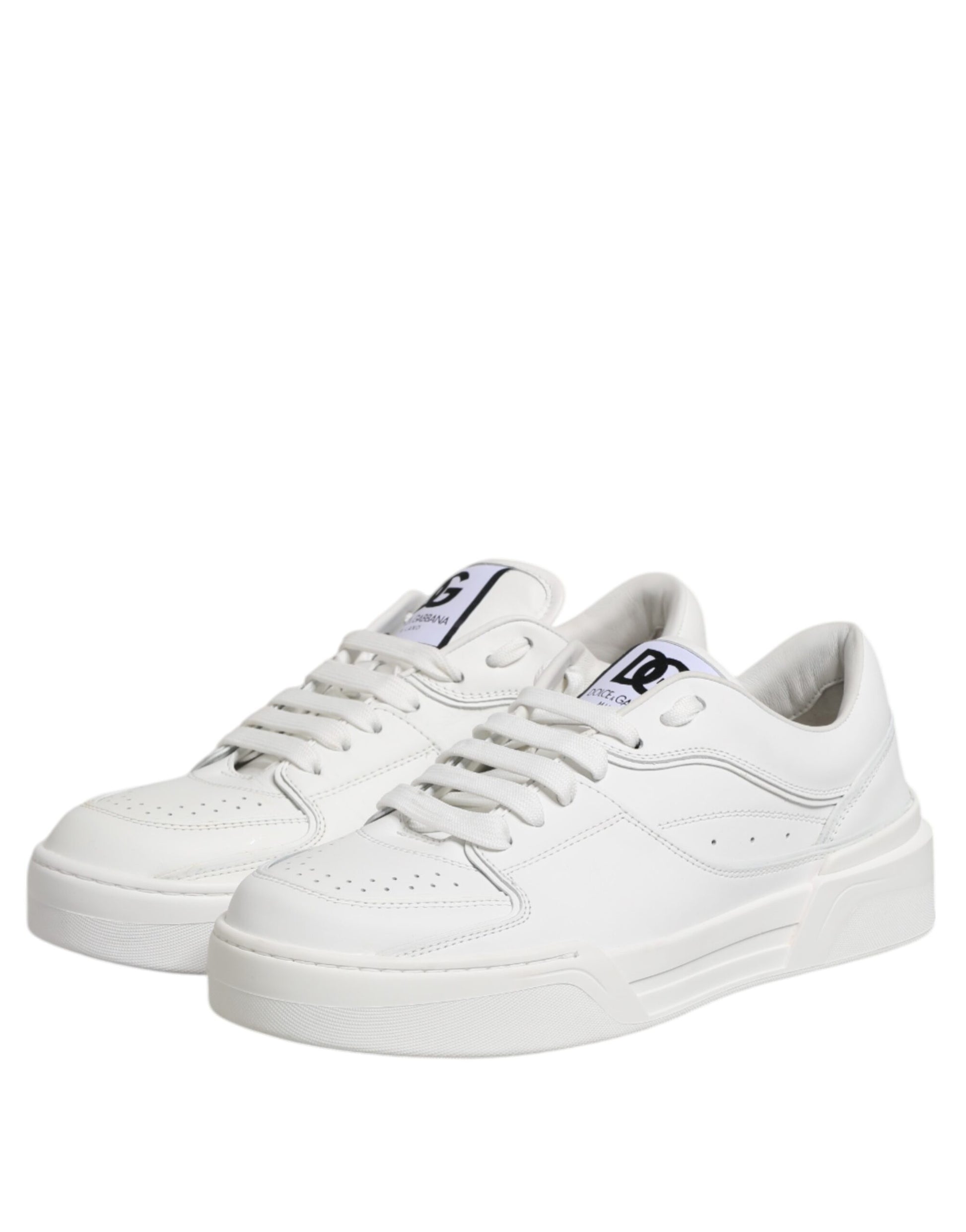 Dolce & Gabbana White Low Top Sneakers for Men side view