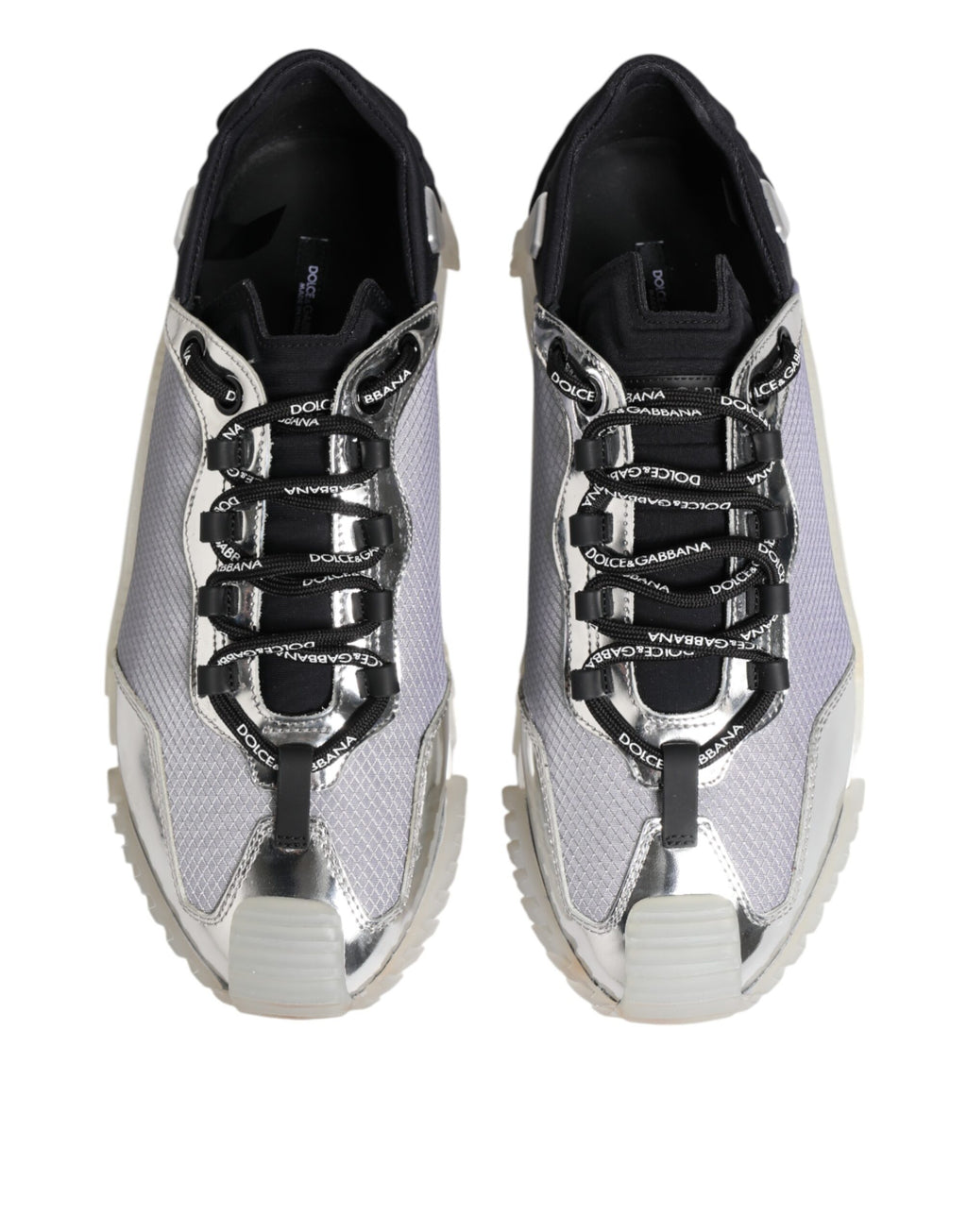 Dolce & Gabbana Silver Low Top Sneakers for Men detail view