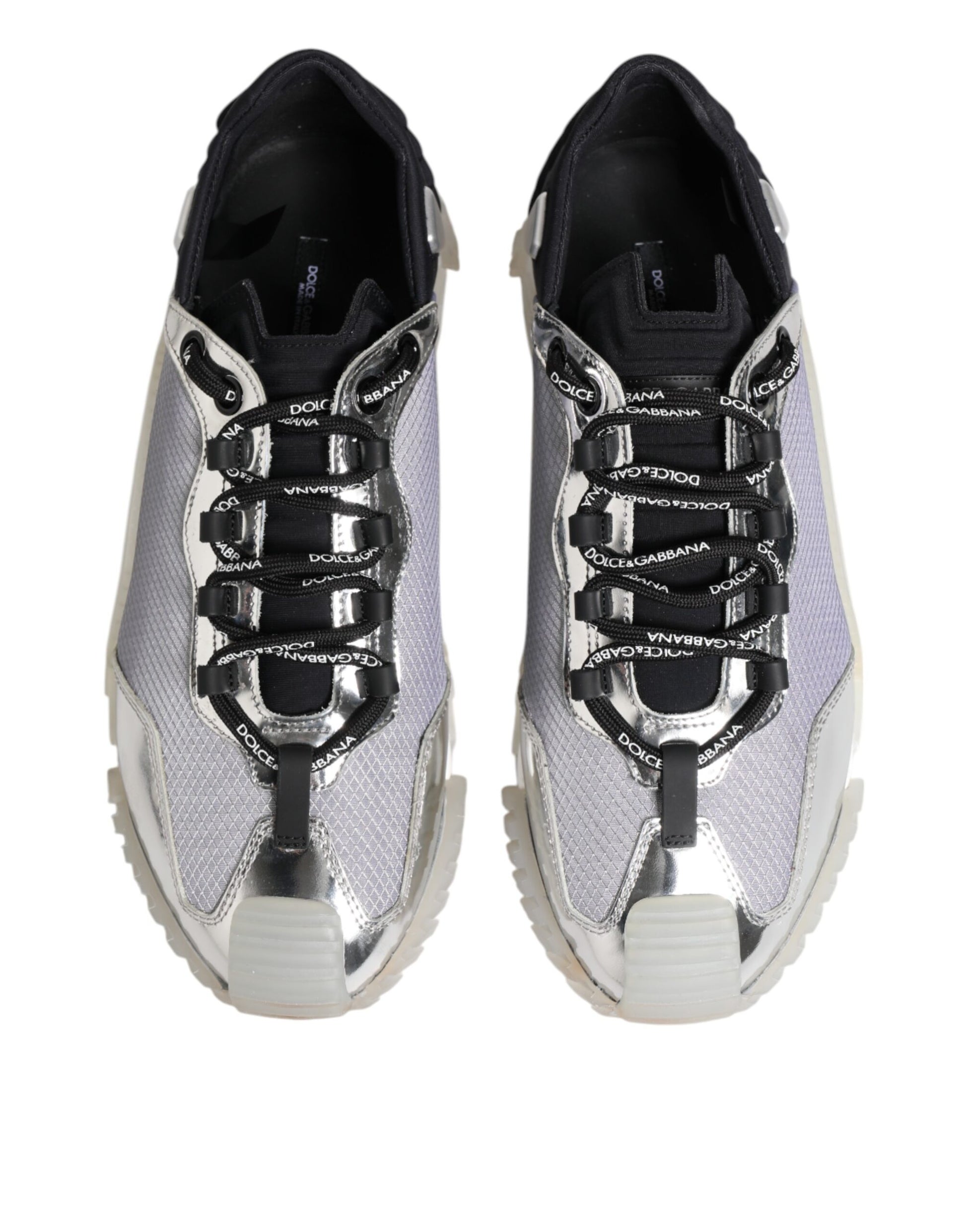 Dolce & Gabbana Silver Low Top Sneakers for Men detail view