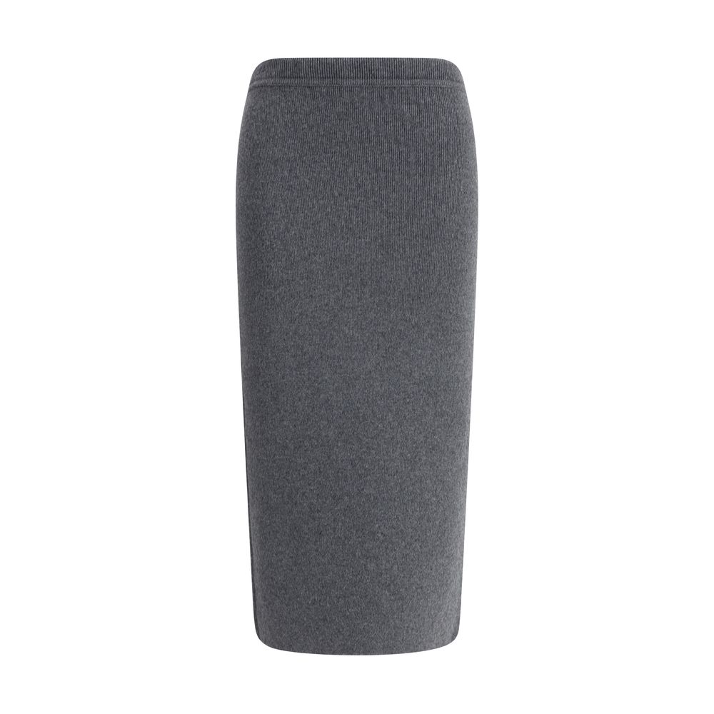 Tom Ford Gray Cashmere Long Skirt