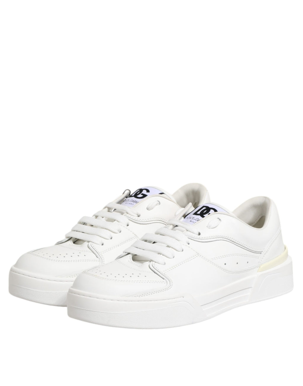 Chaussures basses Dolce & Gabbana Miami en cuir blanc