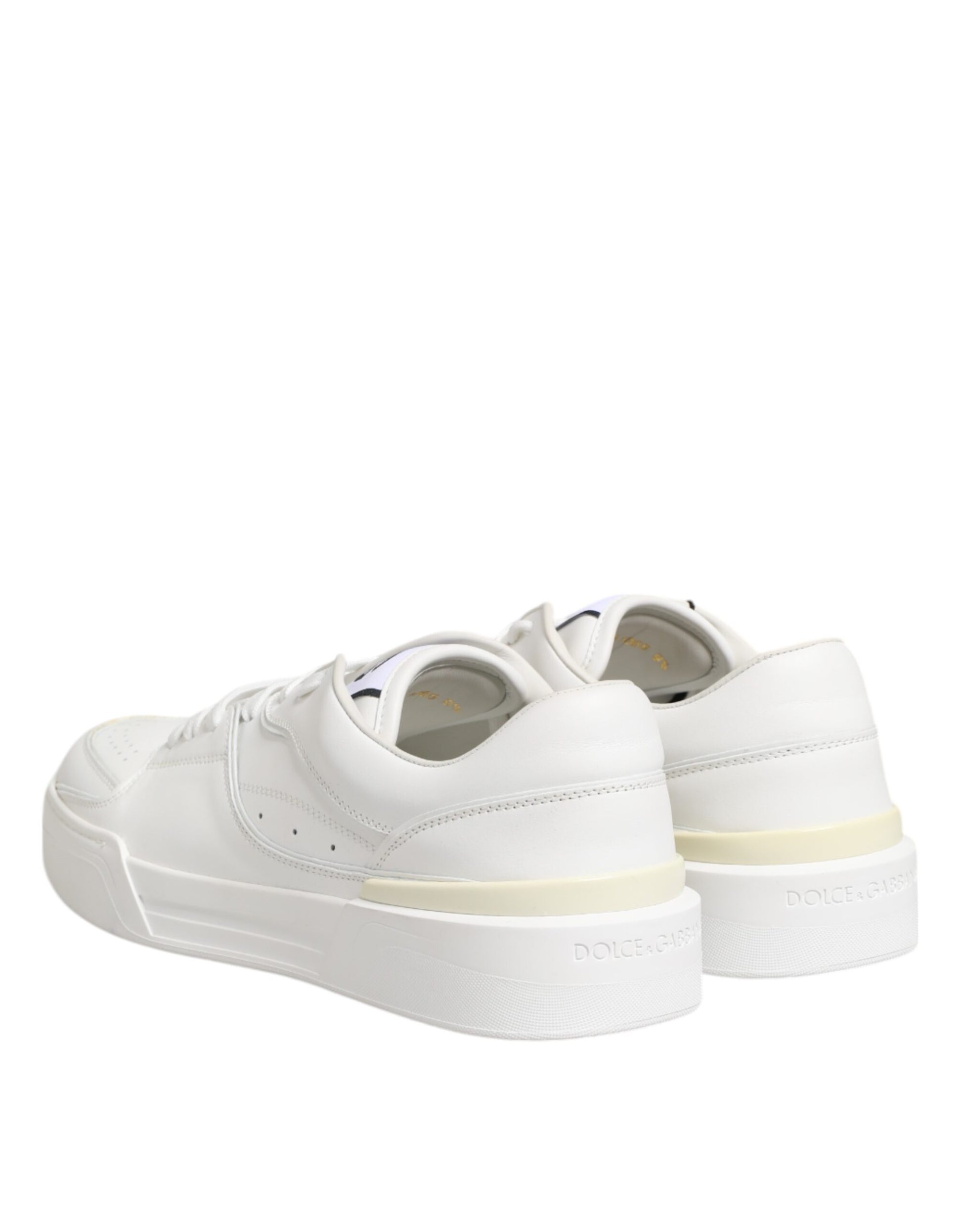 Chaussures basses Dolce & Gabbana Miami en cuir blanc